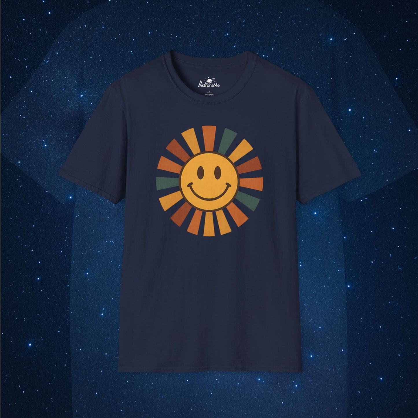 Sun Retro Smiley Sunburst