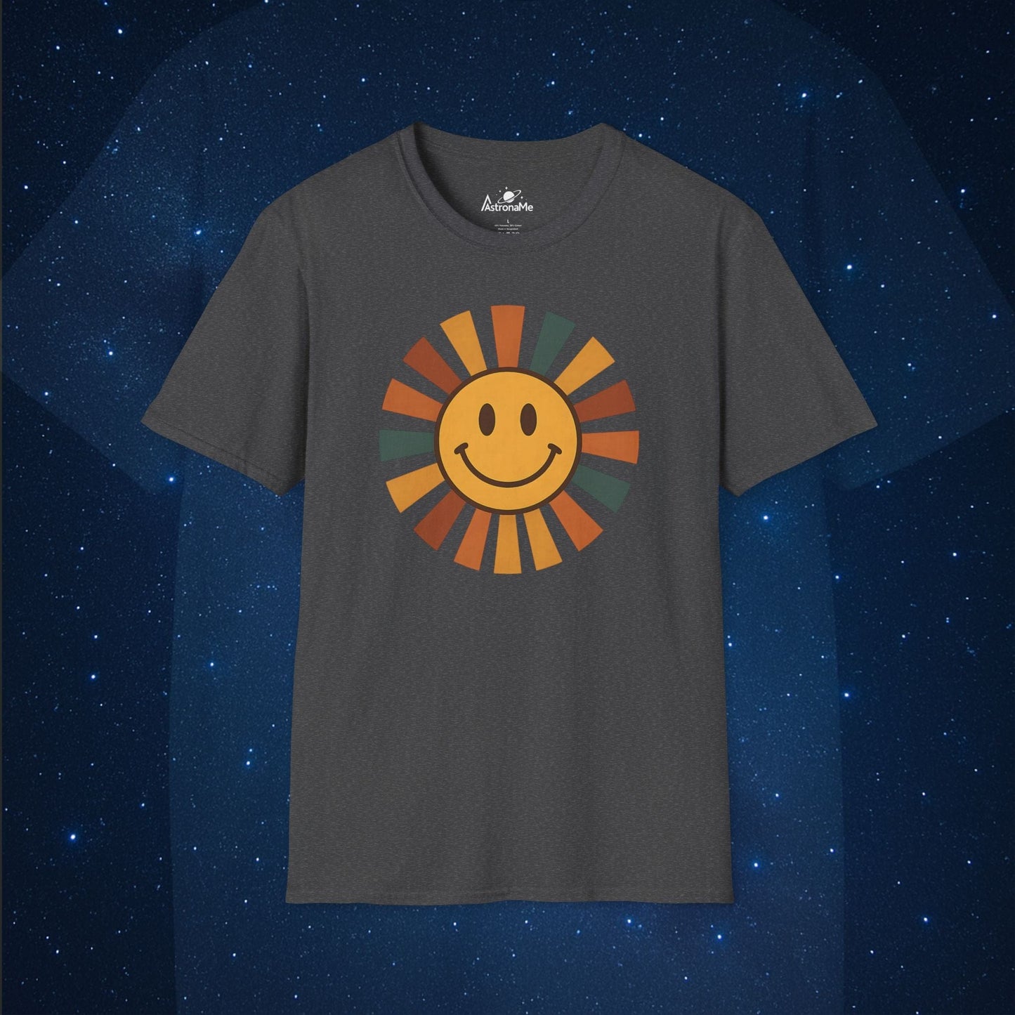 Sun Retro Smiley Sunburst