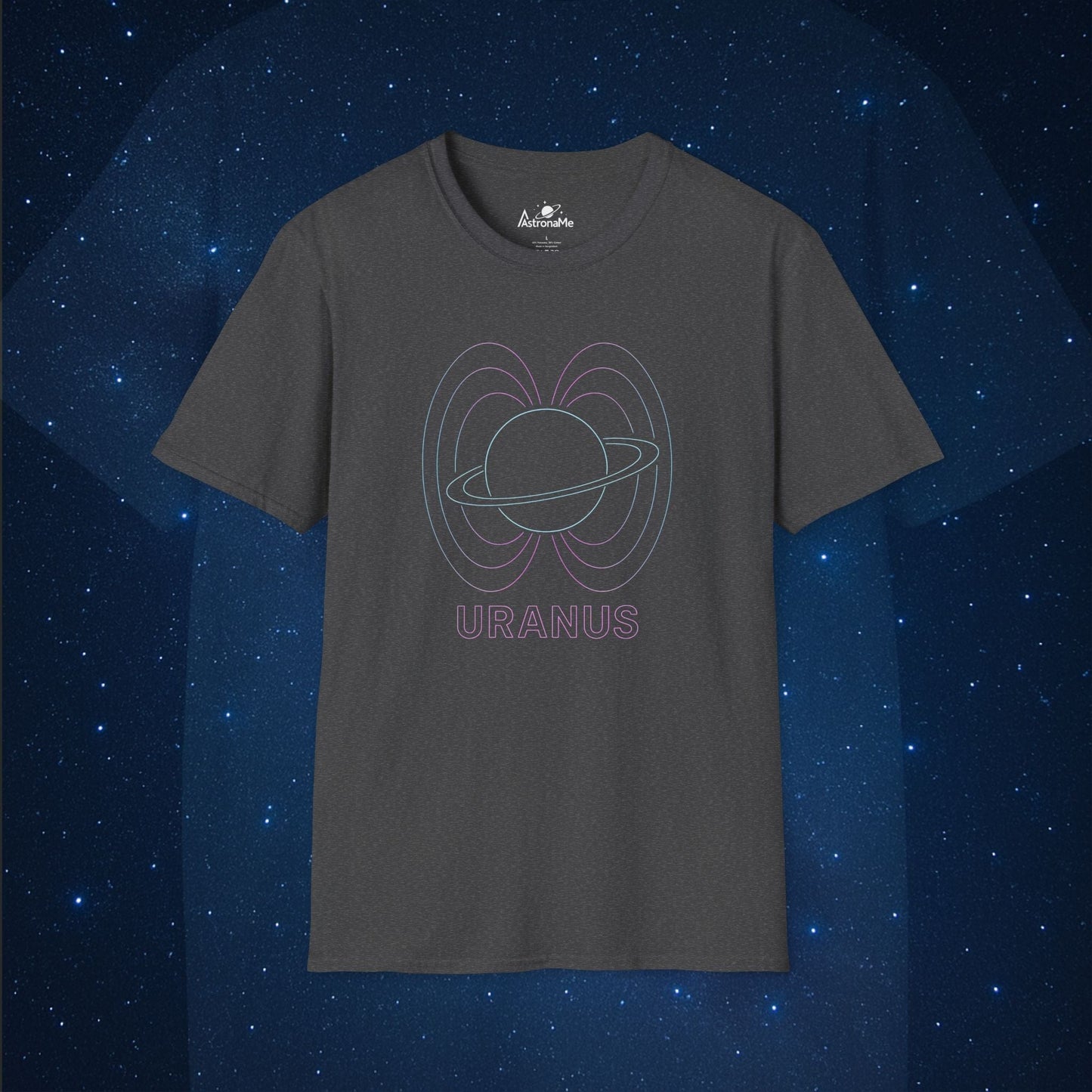 Uranus Neon Outline