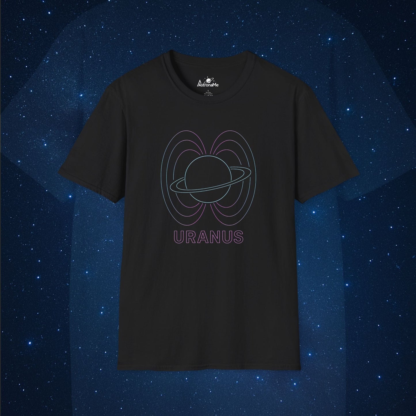 Uranus Neon Outline
