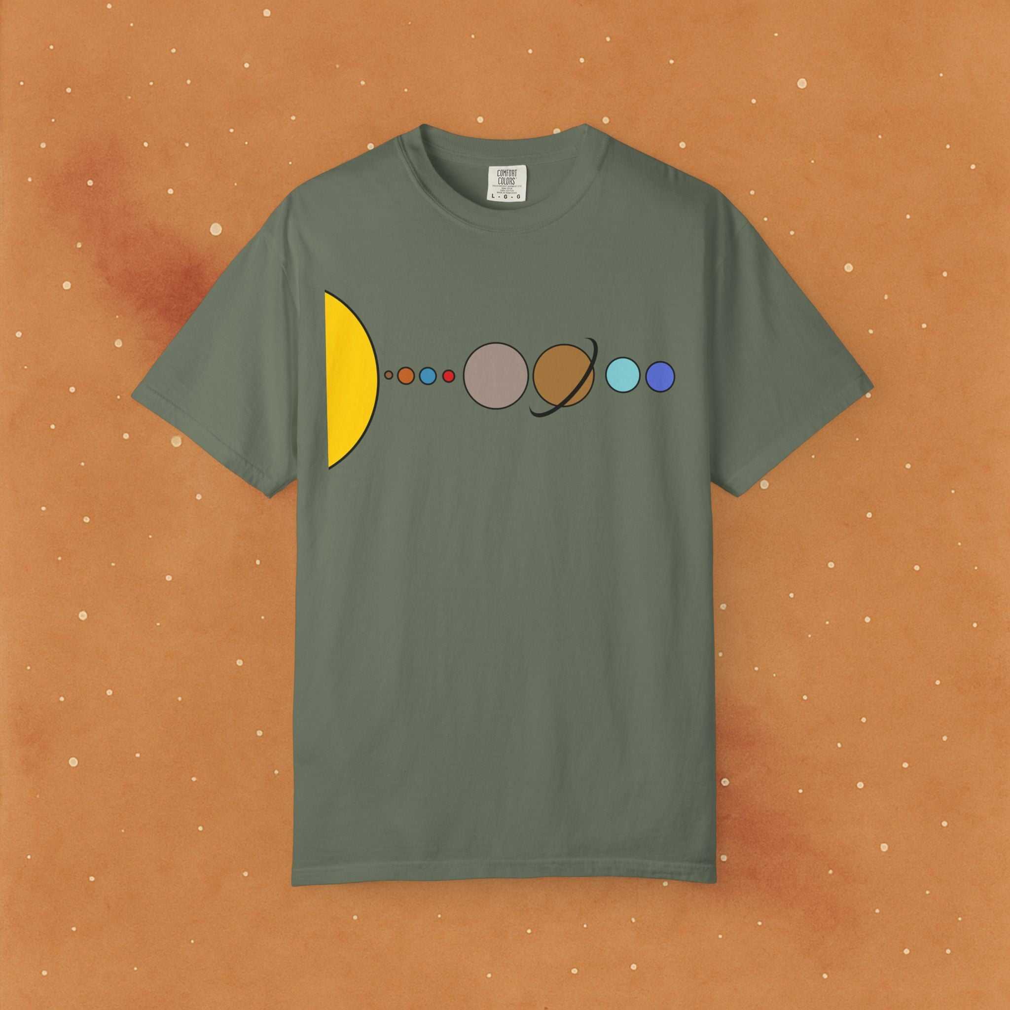 Solar System Flat Soft T-Shirt - AstronaMe