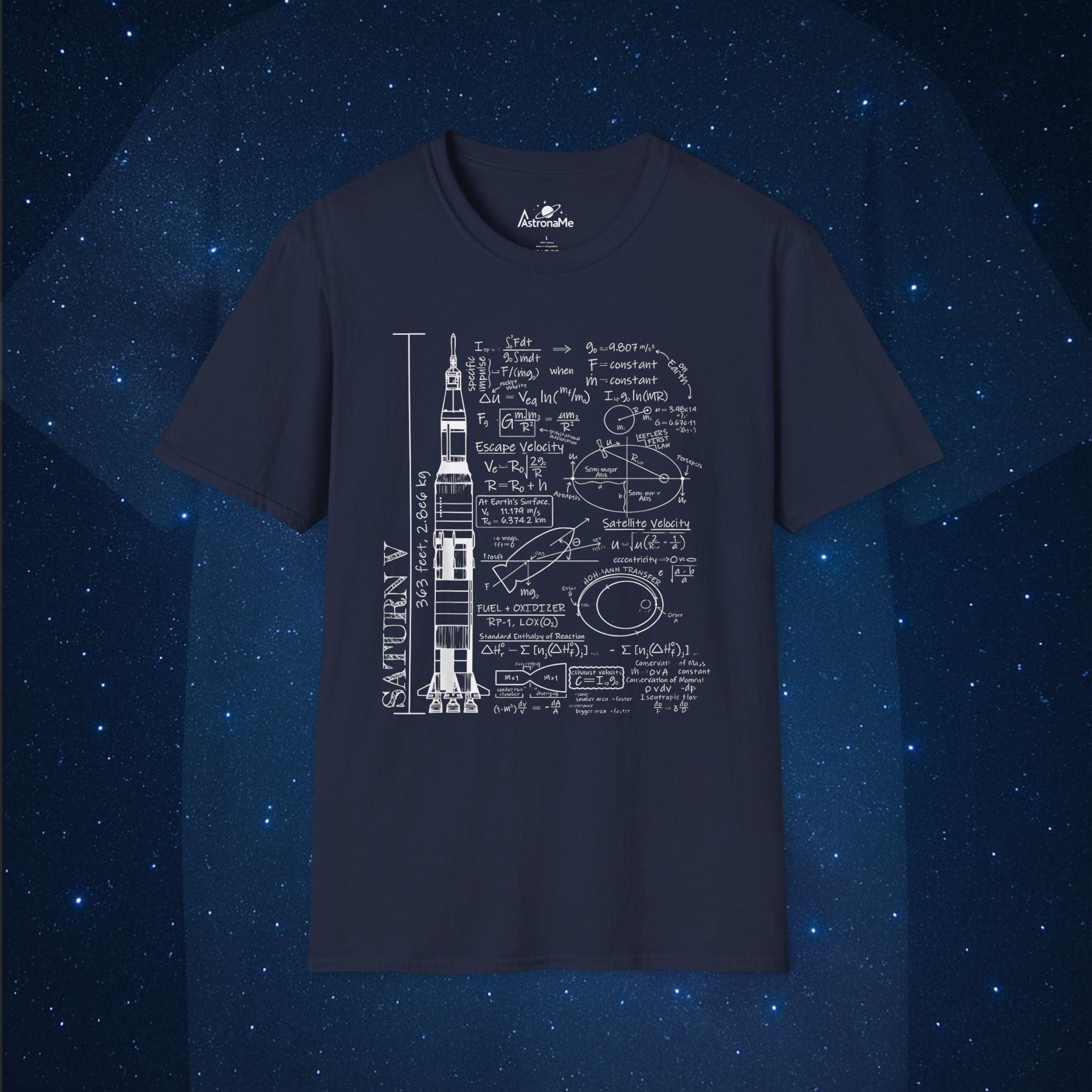 Saturn V Schematic T-Shirt