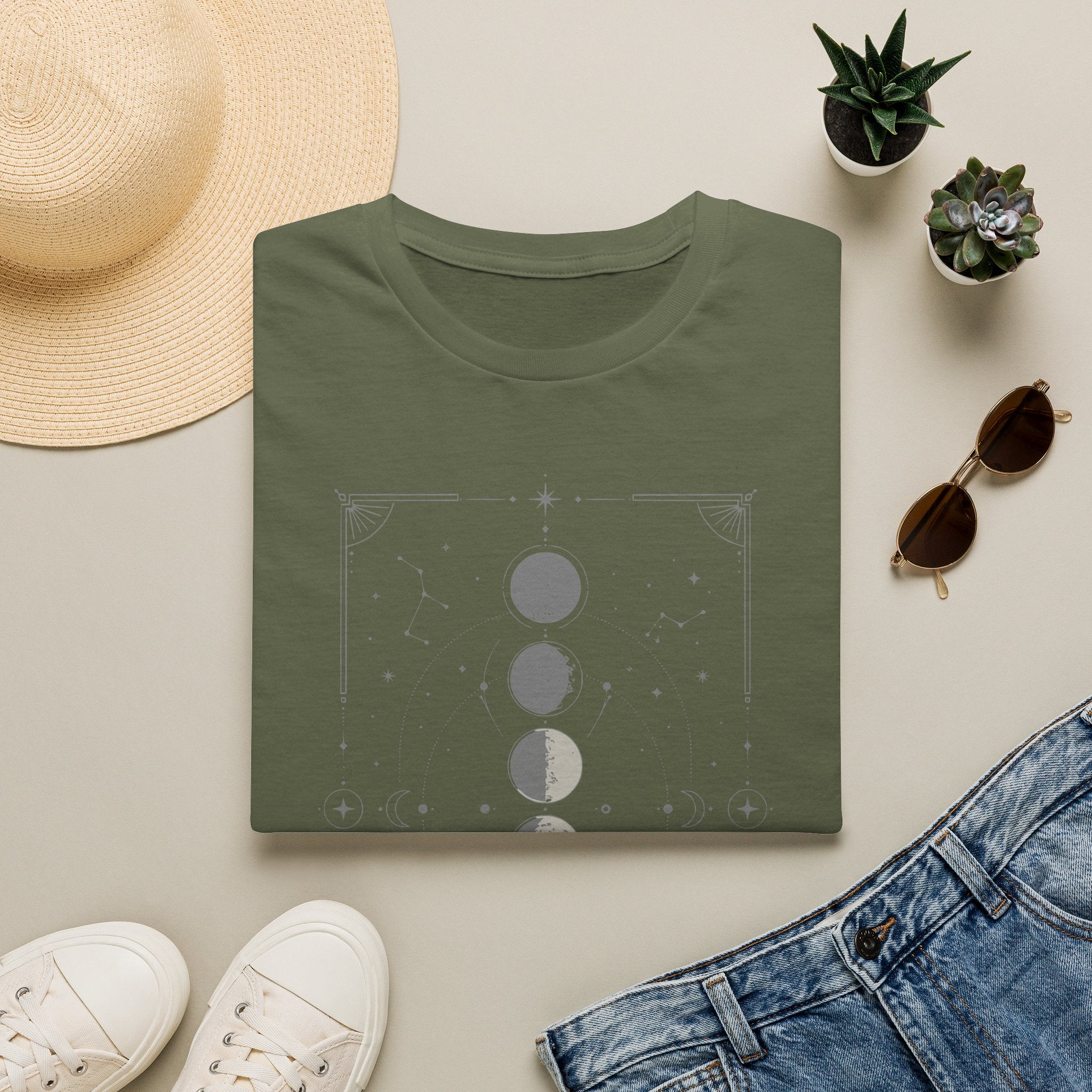 Lunar Phases Oracle Grid T-Shirt
