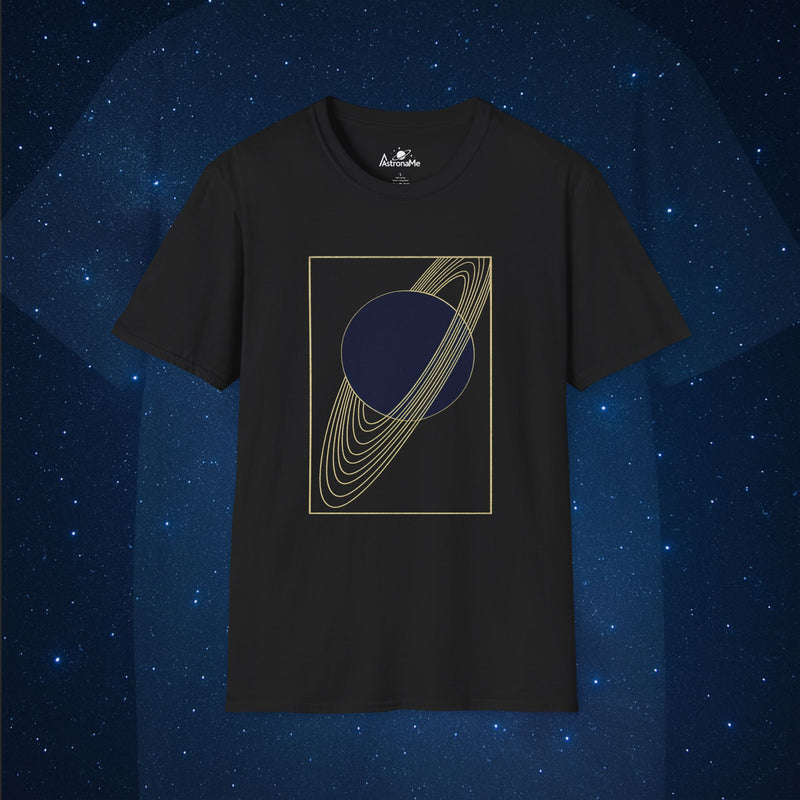 Minimal Gold Saturn T-Shirt