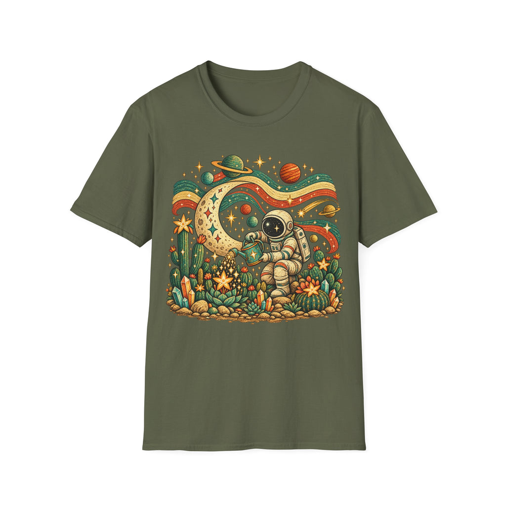 Folk Astronaut Gardener T-Shirt