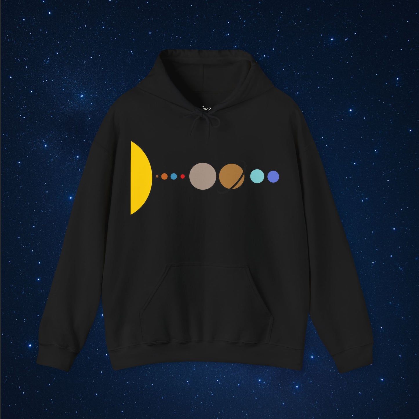 Solar System Flat Hoodie