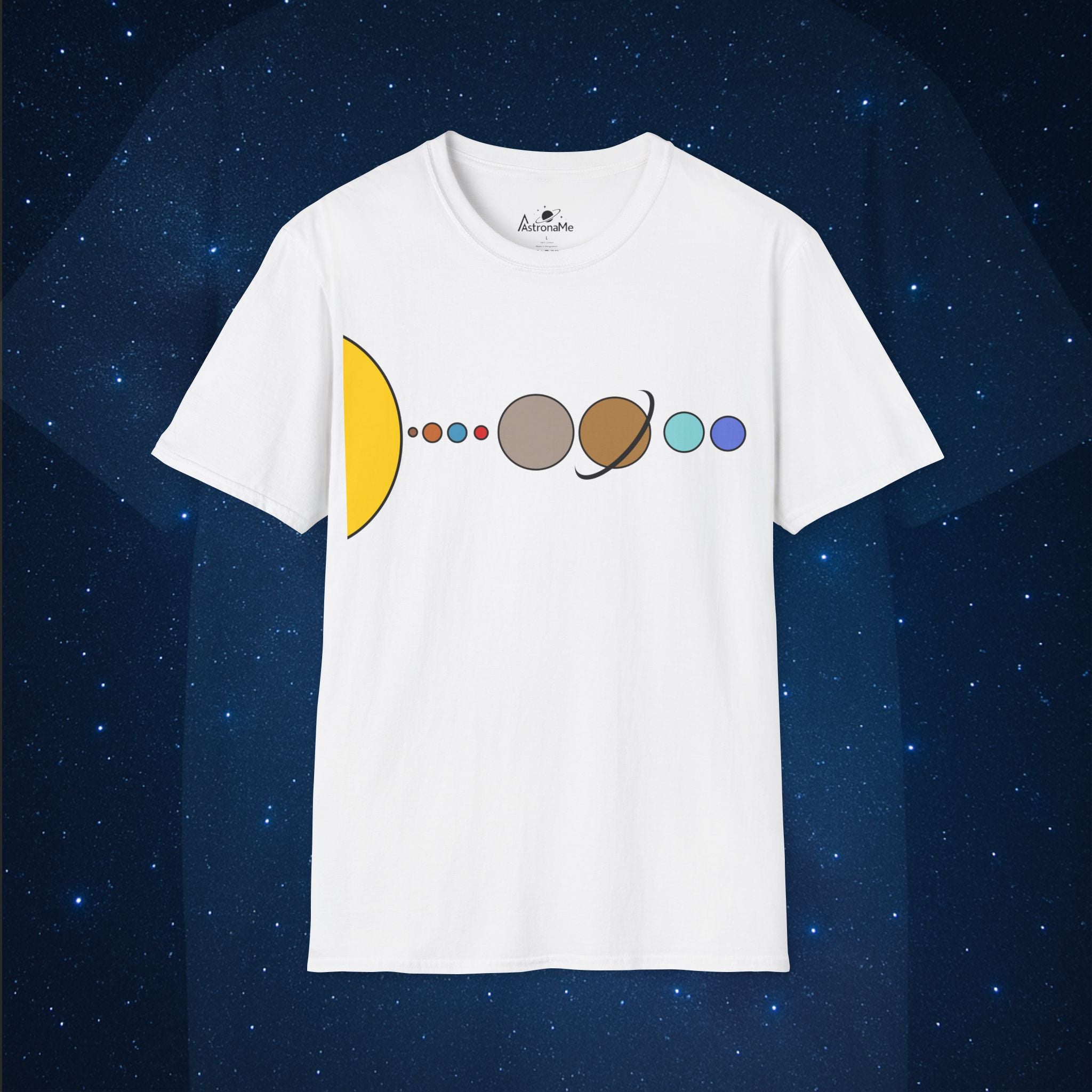 Solar System Flat T-Shirt - AstronaMe