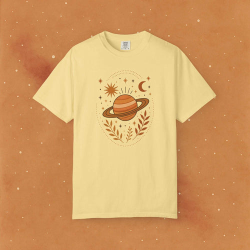 Boho Saturn Glow Soft T-Shirt - AstronaMe
