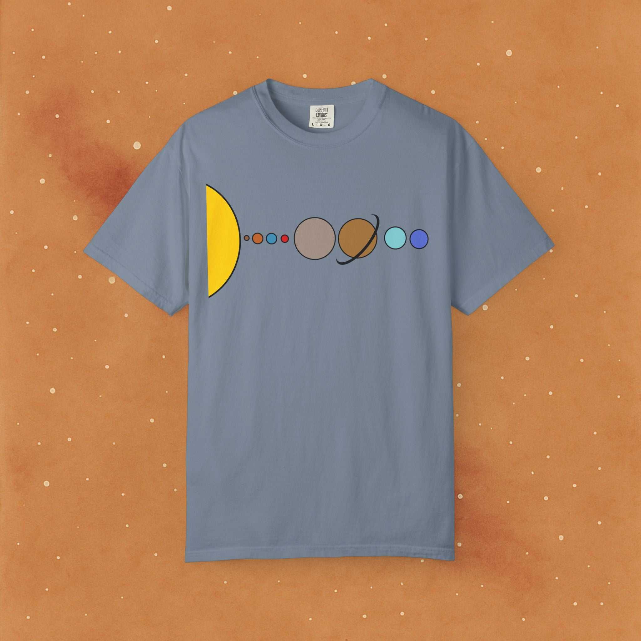 Solar System Flat Soft T-Shirt - AstronaMe