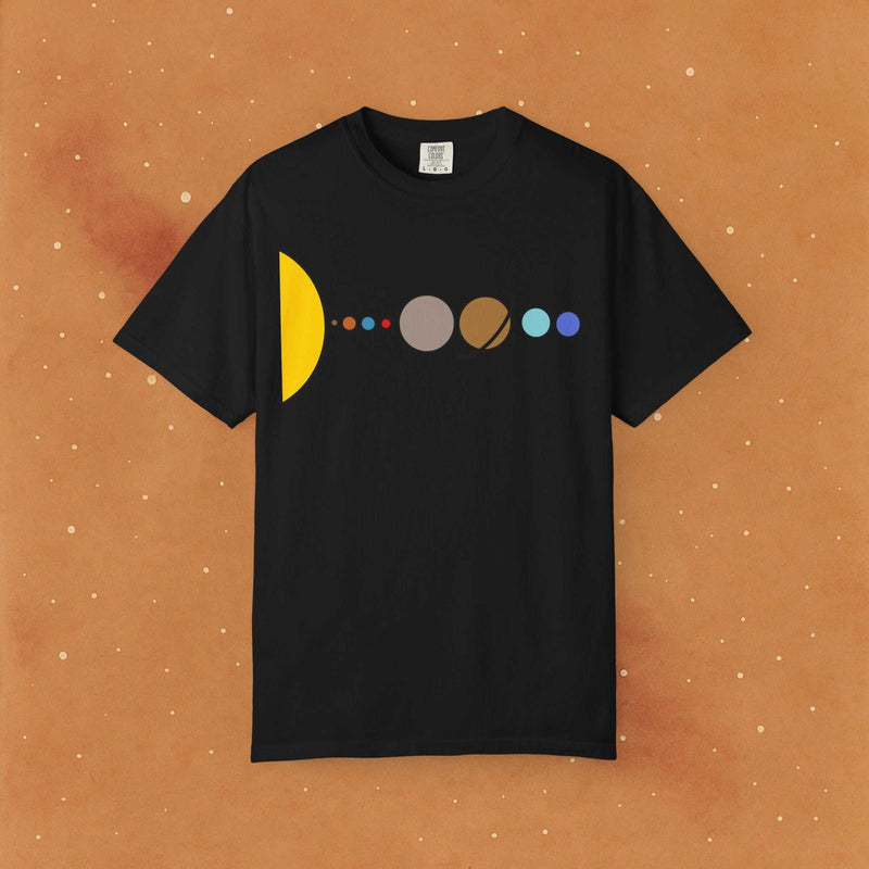 Solar System Flat Soft T-Shirt - AstronaMe