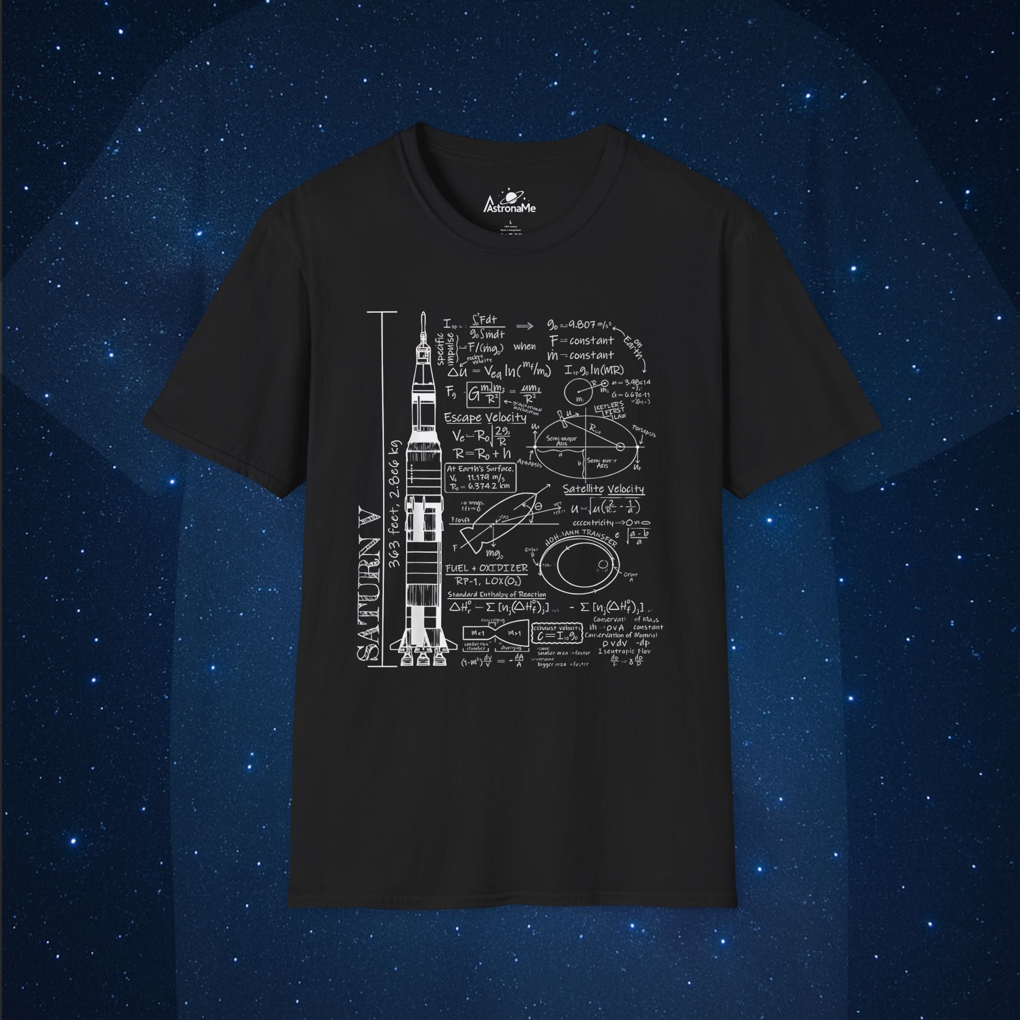 Saturn V Schematic T-Shirt