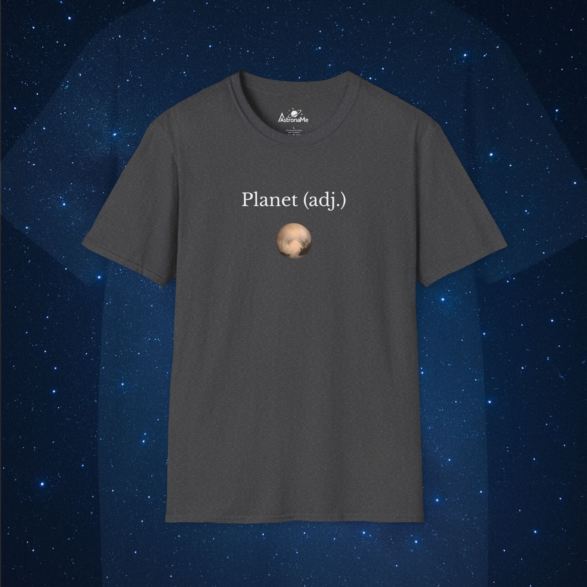 Planet Adjacent Minimalist Pluto T-Shirt