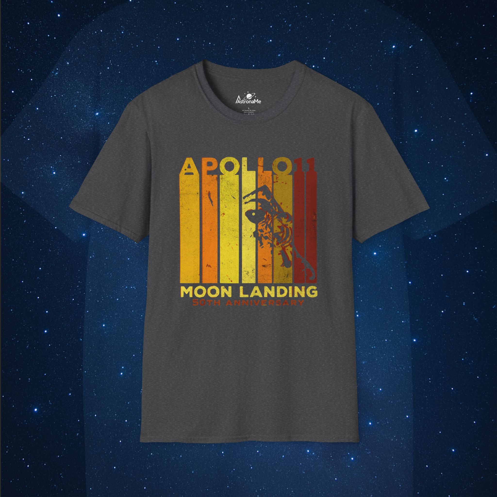 Apollo 11 Anniversary Sunlit Yellow Vintage T-Shirt