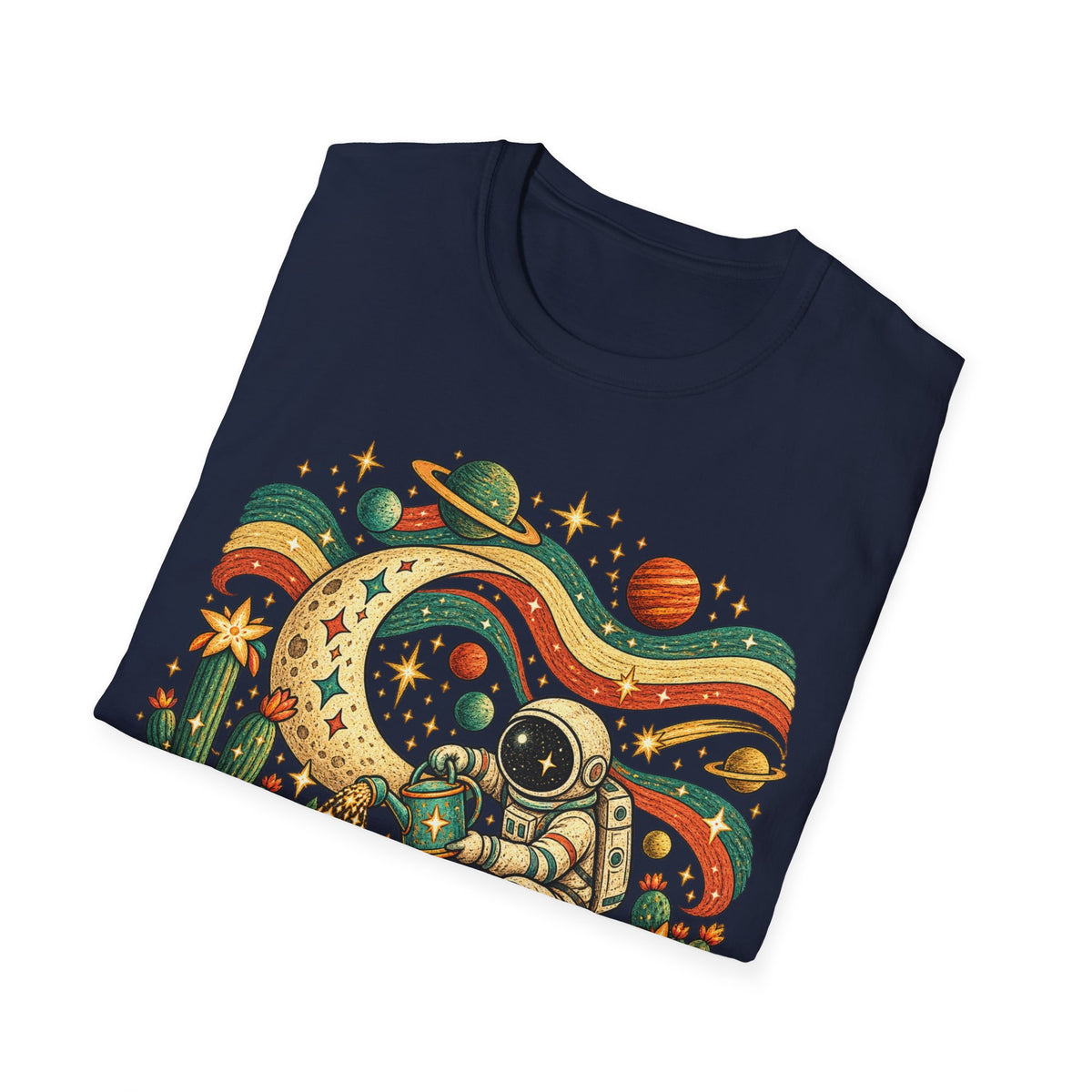 Folk Astronaut Gardener T-Shirt
