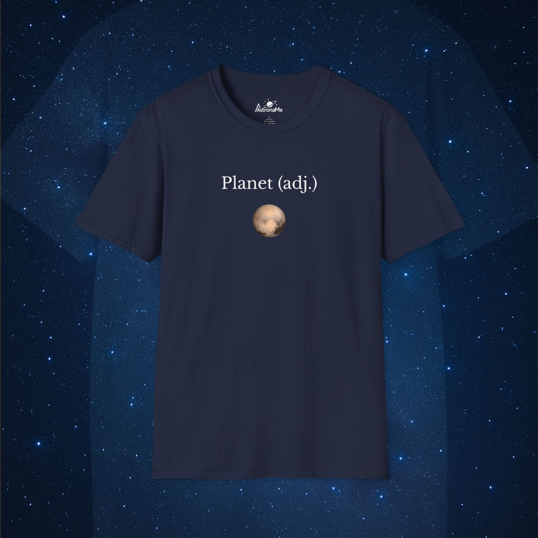 Planet Adjacent Minimalist Pluto T-Shirt