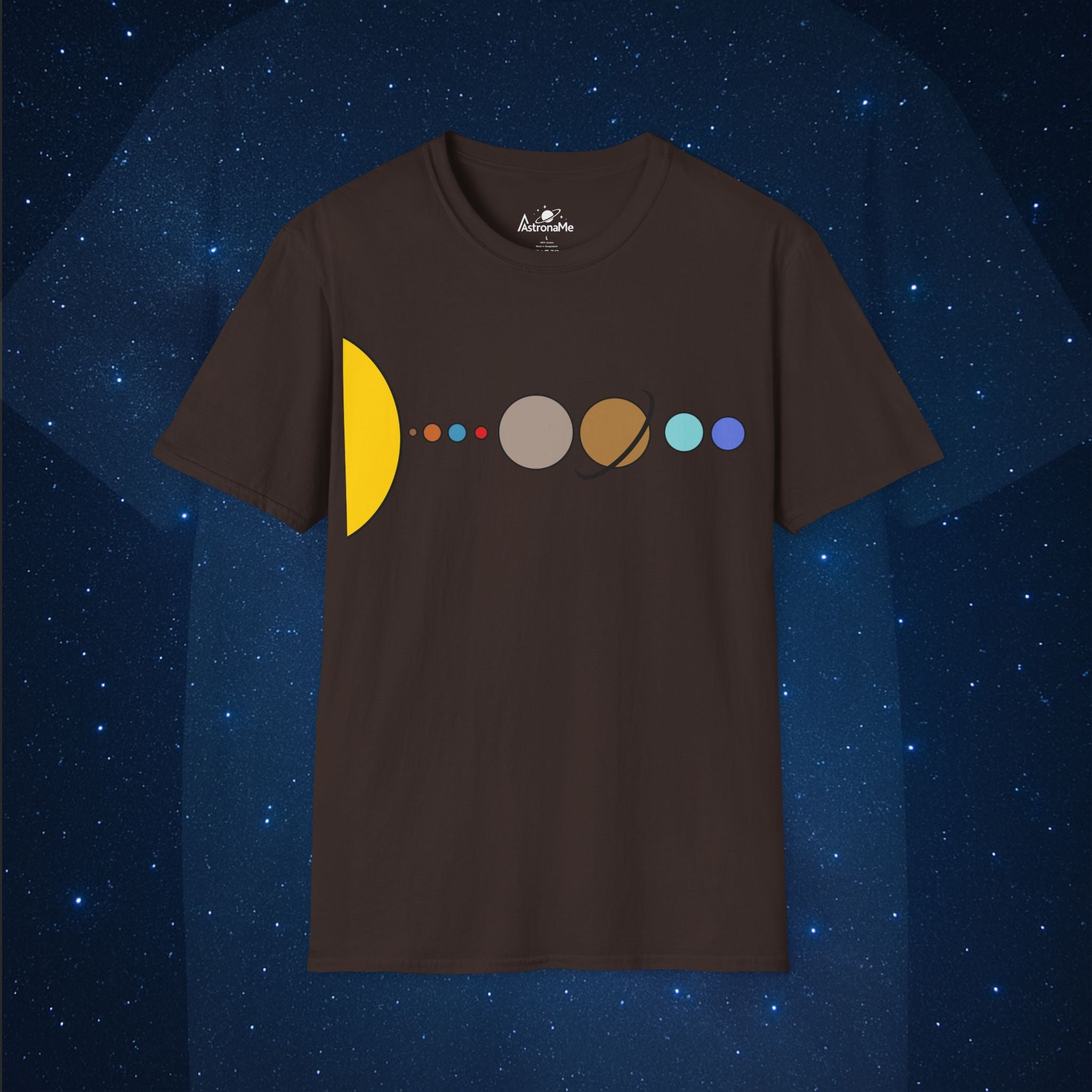 Solar System Flat T-Shirt - AstronaMe