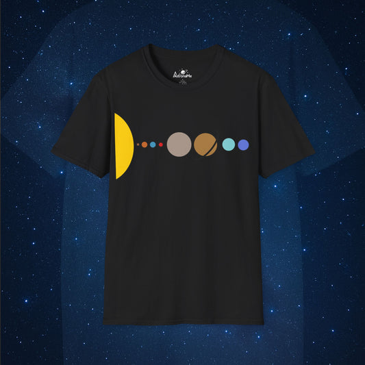 Solar System Flat T-Shirt - AstronaMe