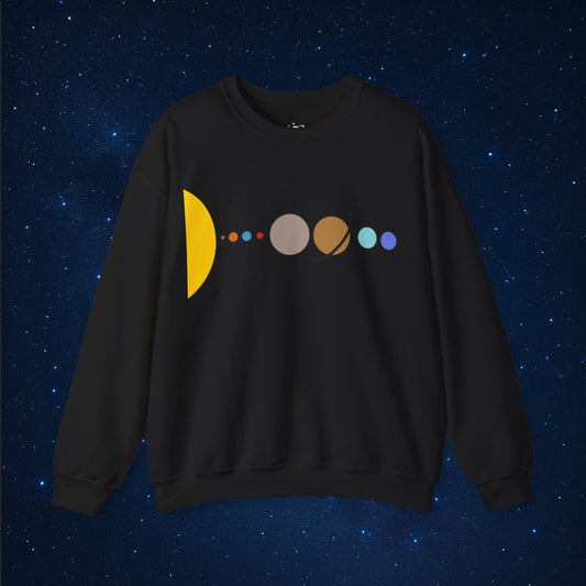 Solar System Flat Sweatshirt - AstronaMe