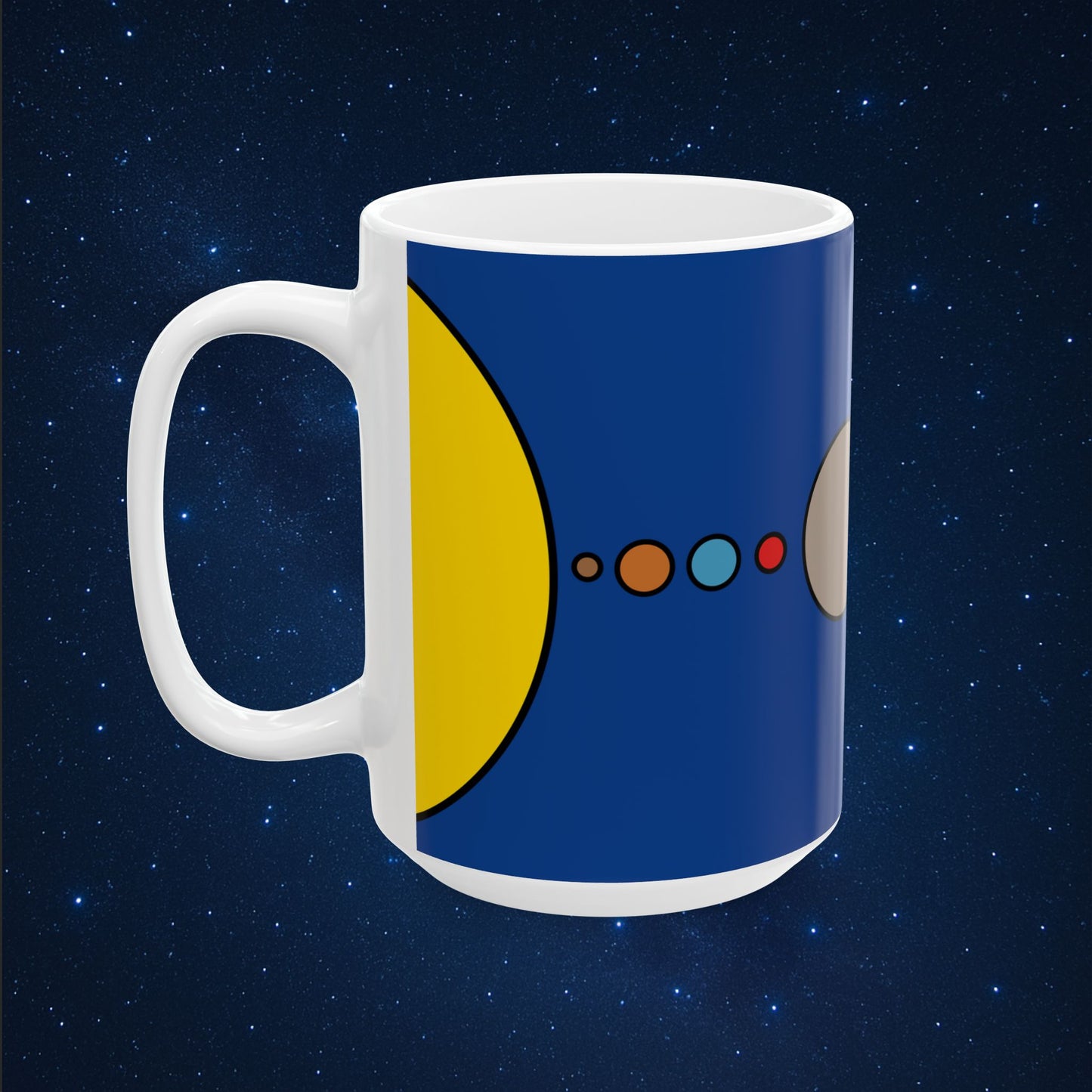 Solar System Flat Mug - AstronaMe