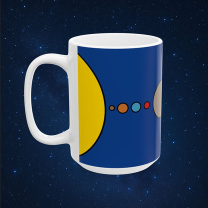 Solar System Flat Mug - AstronaMe