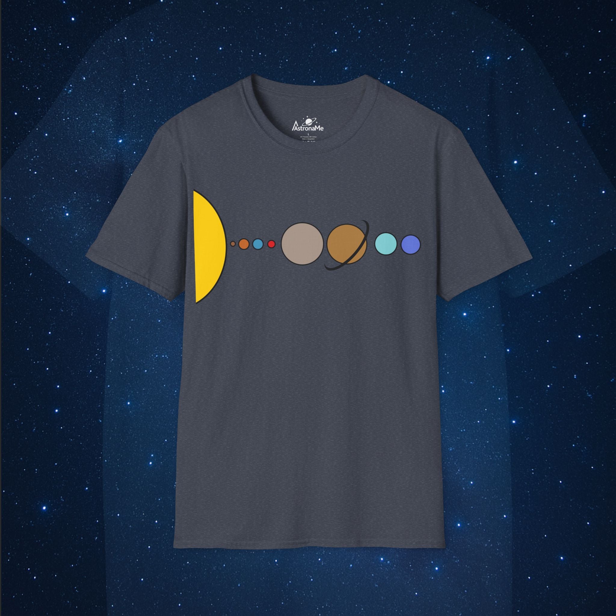 Solar System Flat T-Shirt - AstronaMe