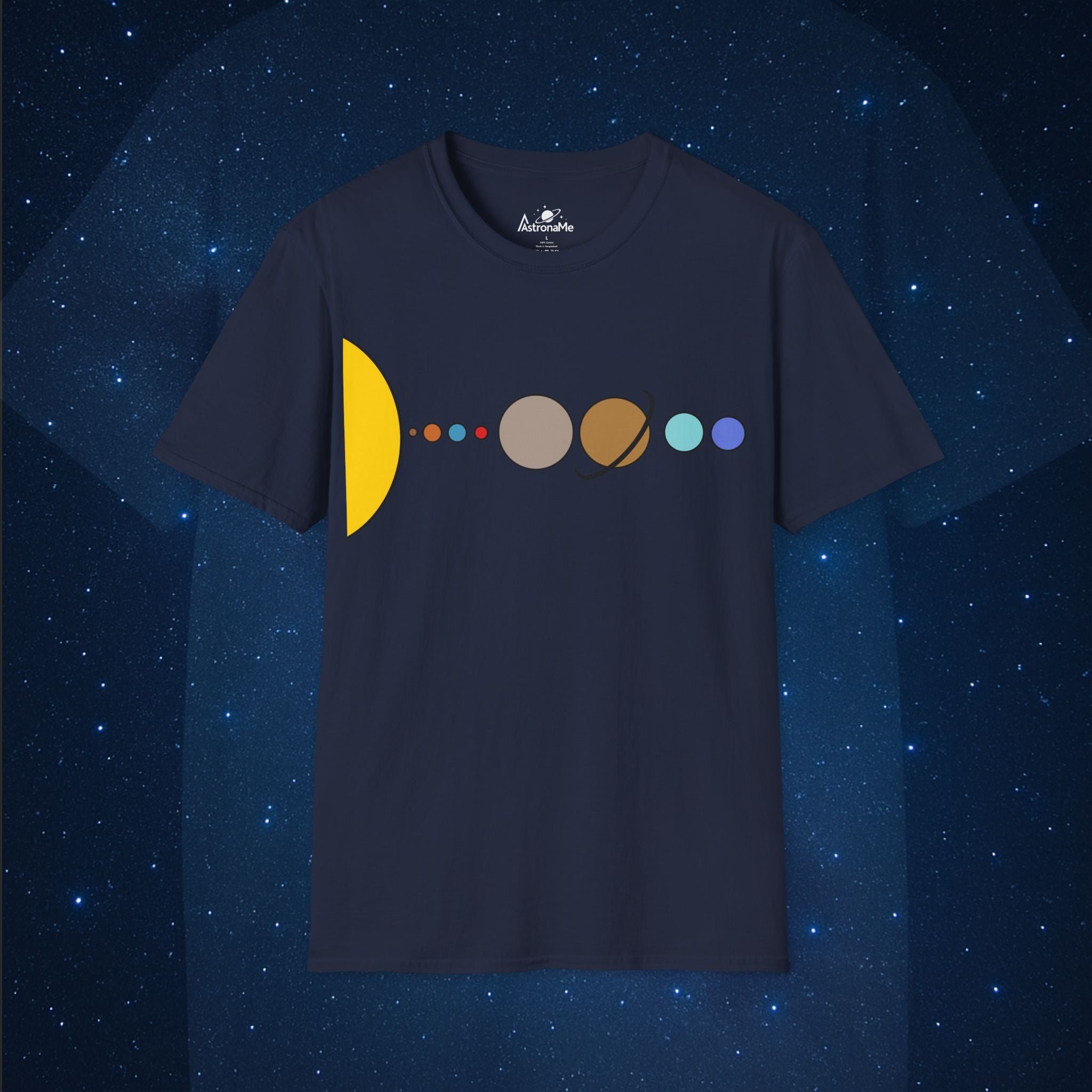 Solar System Flat T-Shirt - AstronaMe