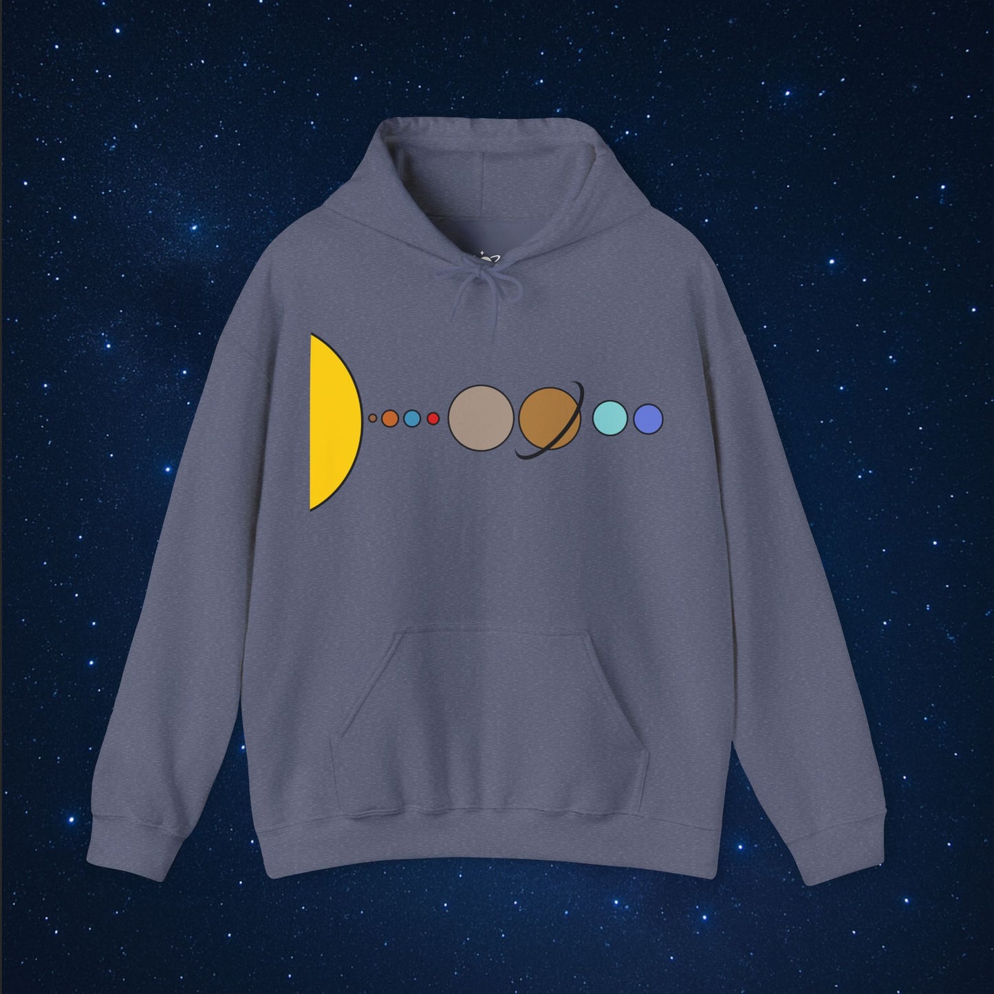 Solar System Flat Hoodie