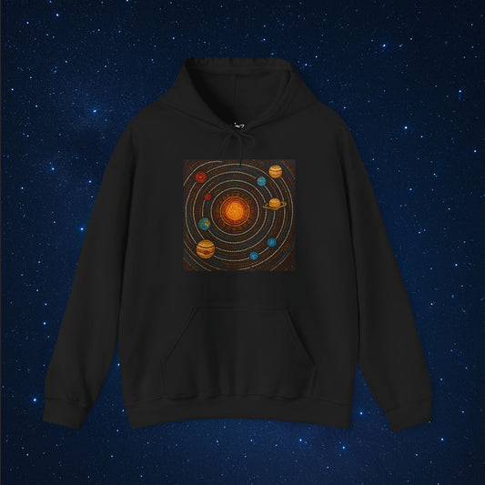 Aboriginal Dot Art Solar System Hoodie - AstronaMe