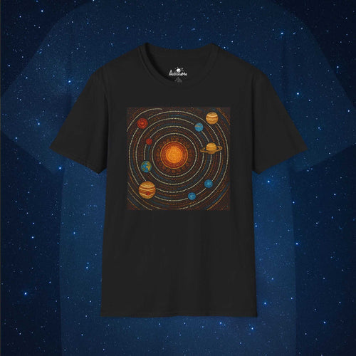 Aboriginal Dot Art Solar System T-Shirt - AstronaMe