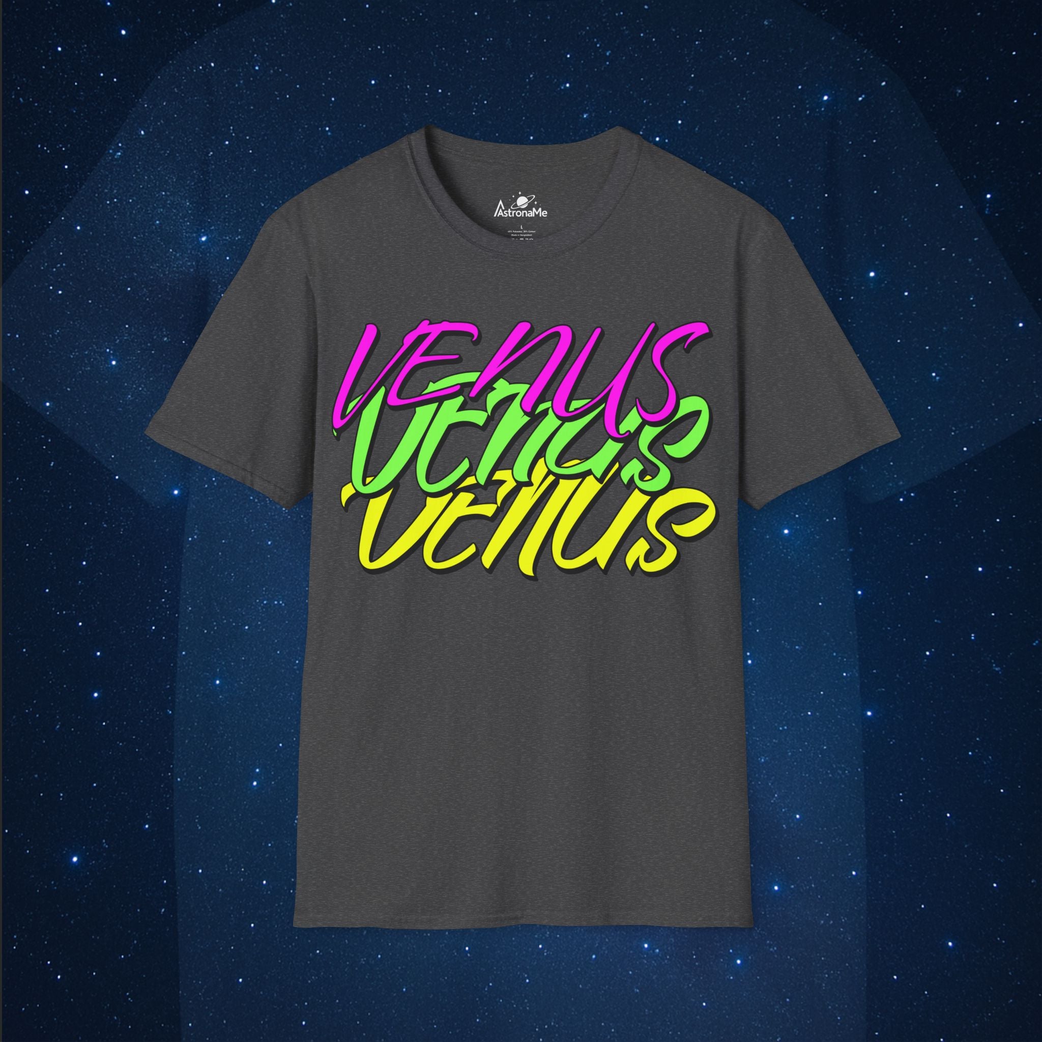 Venus Retro Neon Planet Space T-Shirt