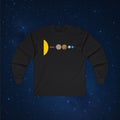 Solar System Flat - 2005 Pluto Edition Long Sleeve T-Shirt