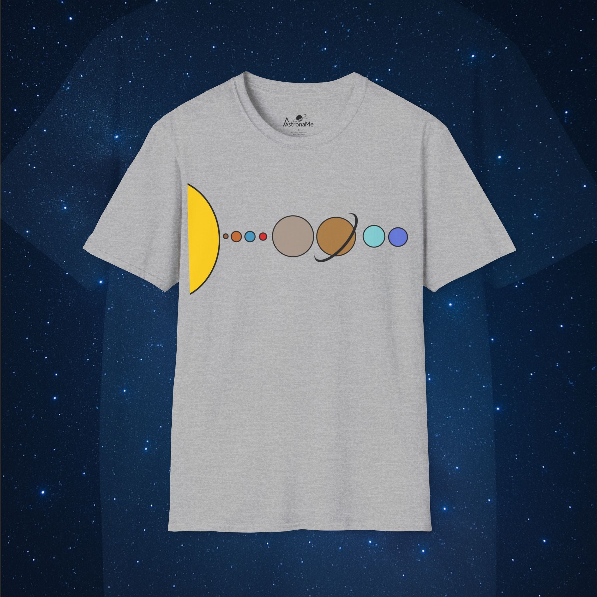 Solar System Flat T-Shirt - AstronaMe