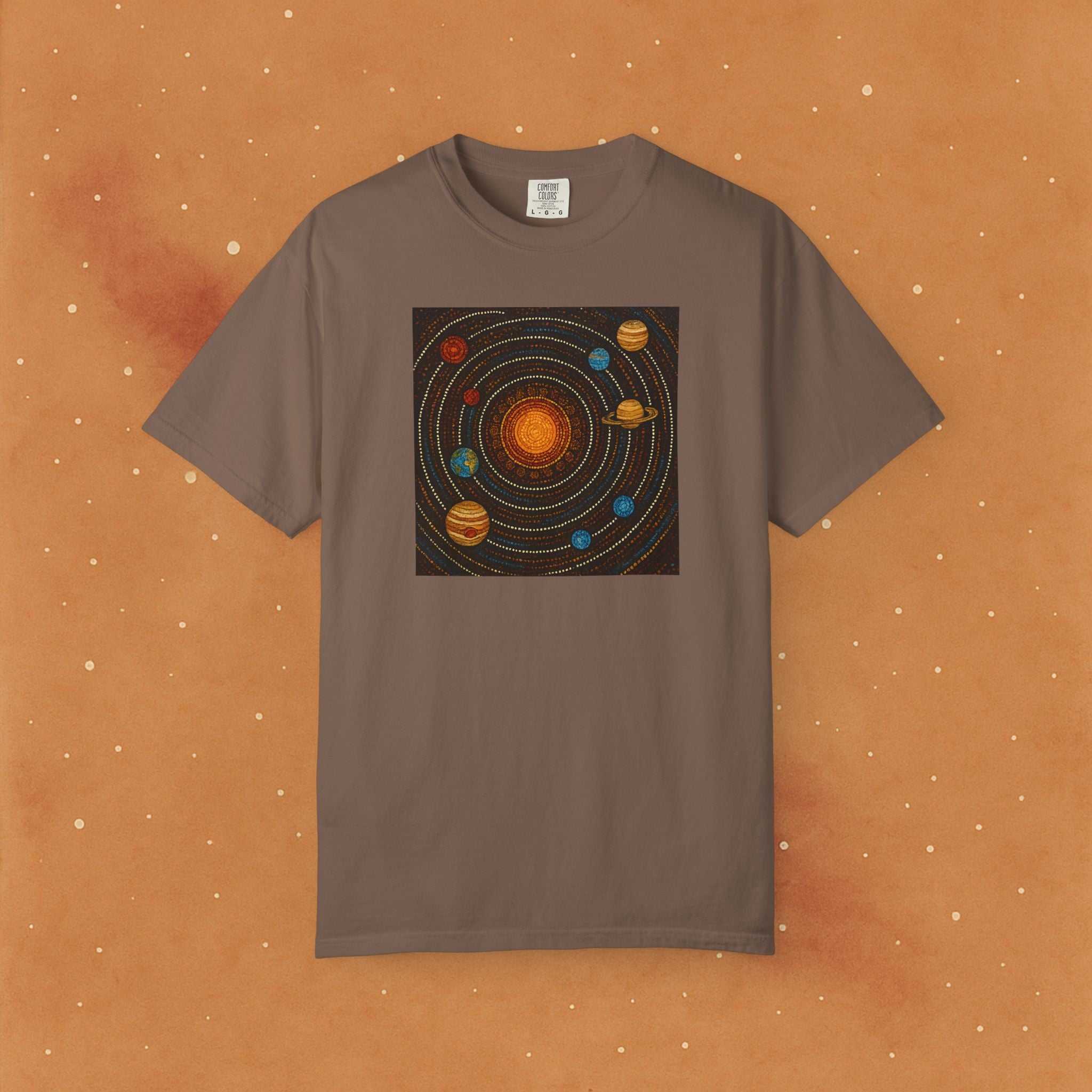 Aboriginal Dot Art Solar System Soft T-Shirt - AstronaMe