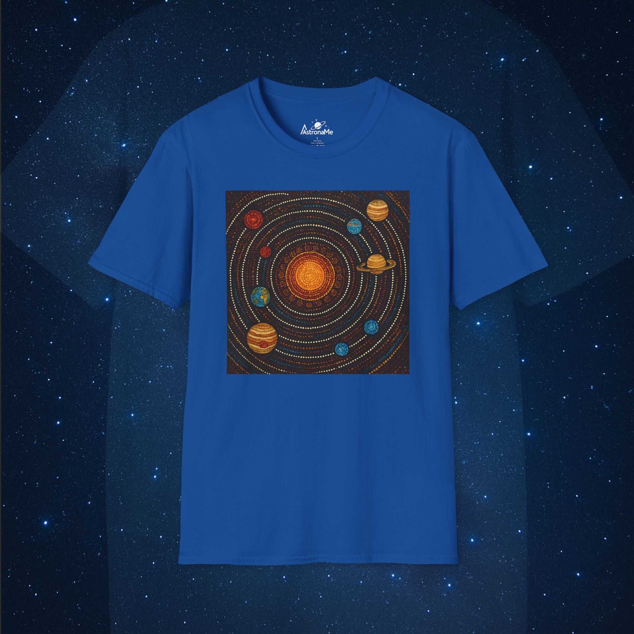 Aboriginal Dot Art Solar System T-Shirt - AstronaMe