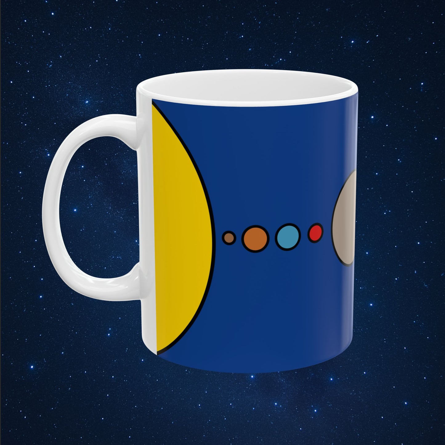 Solar System Flat Mug - AstronaMe