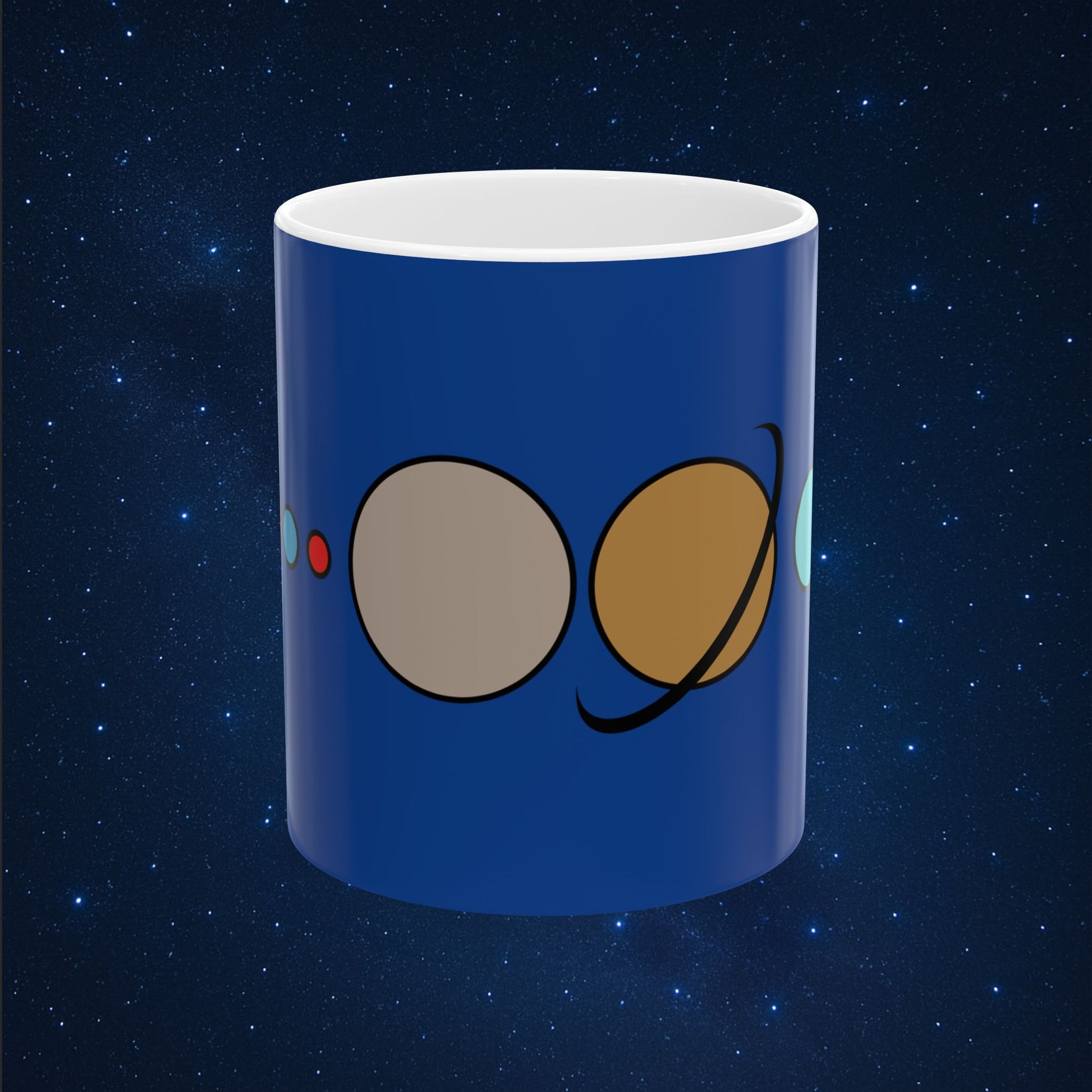 Solar System Flat Mug - AstronaMe