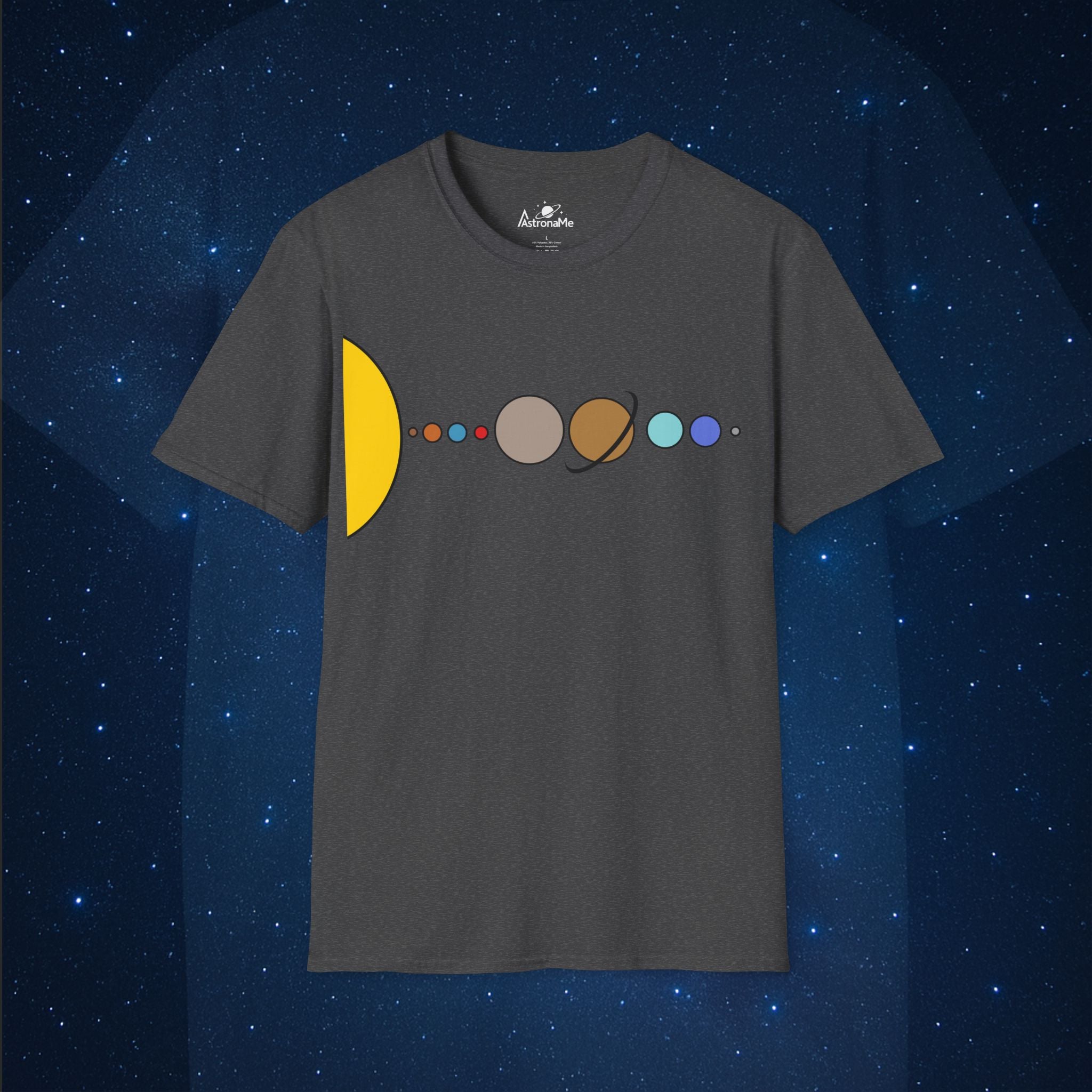 Solar System Flat - 2005 Pluto Edition T-Shirt