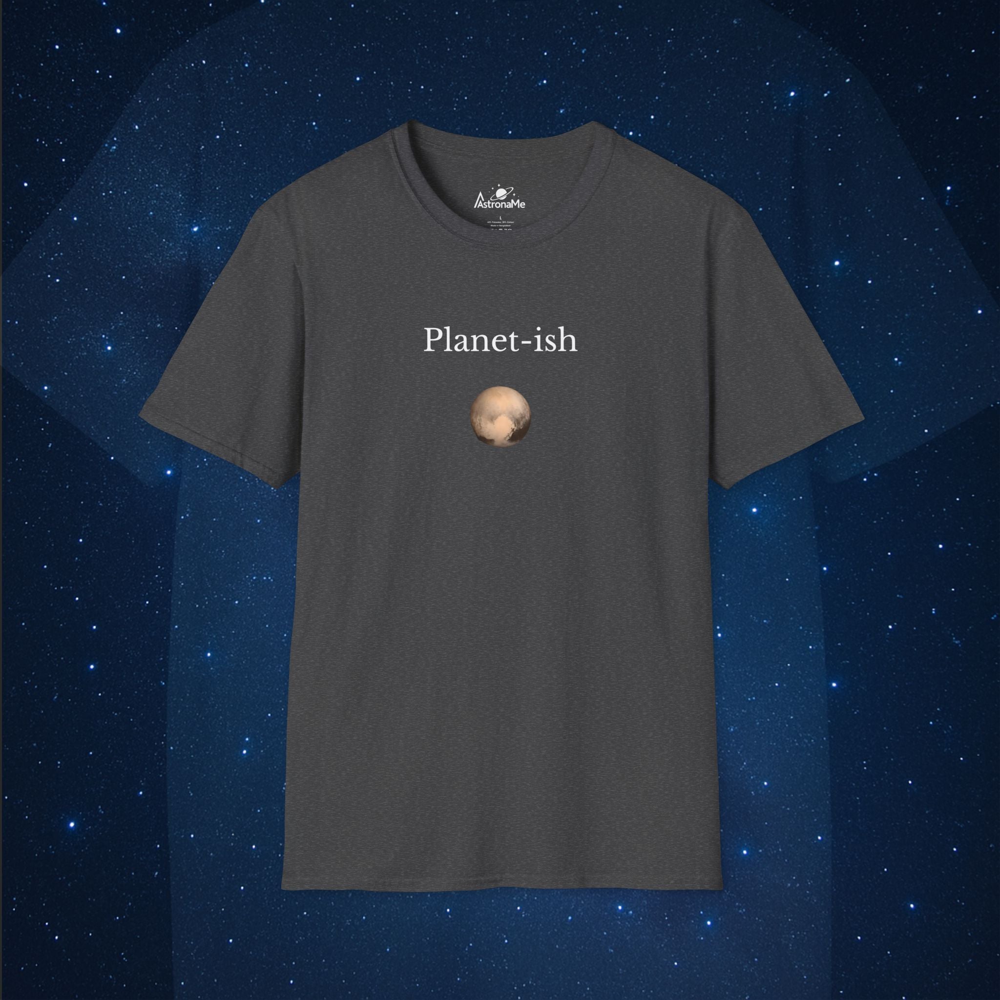 Planet-ish Minimalist Pluto T-Shirt