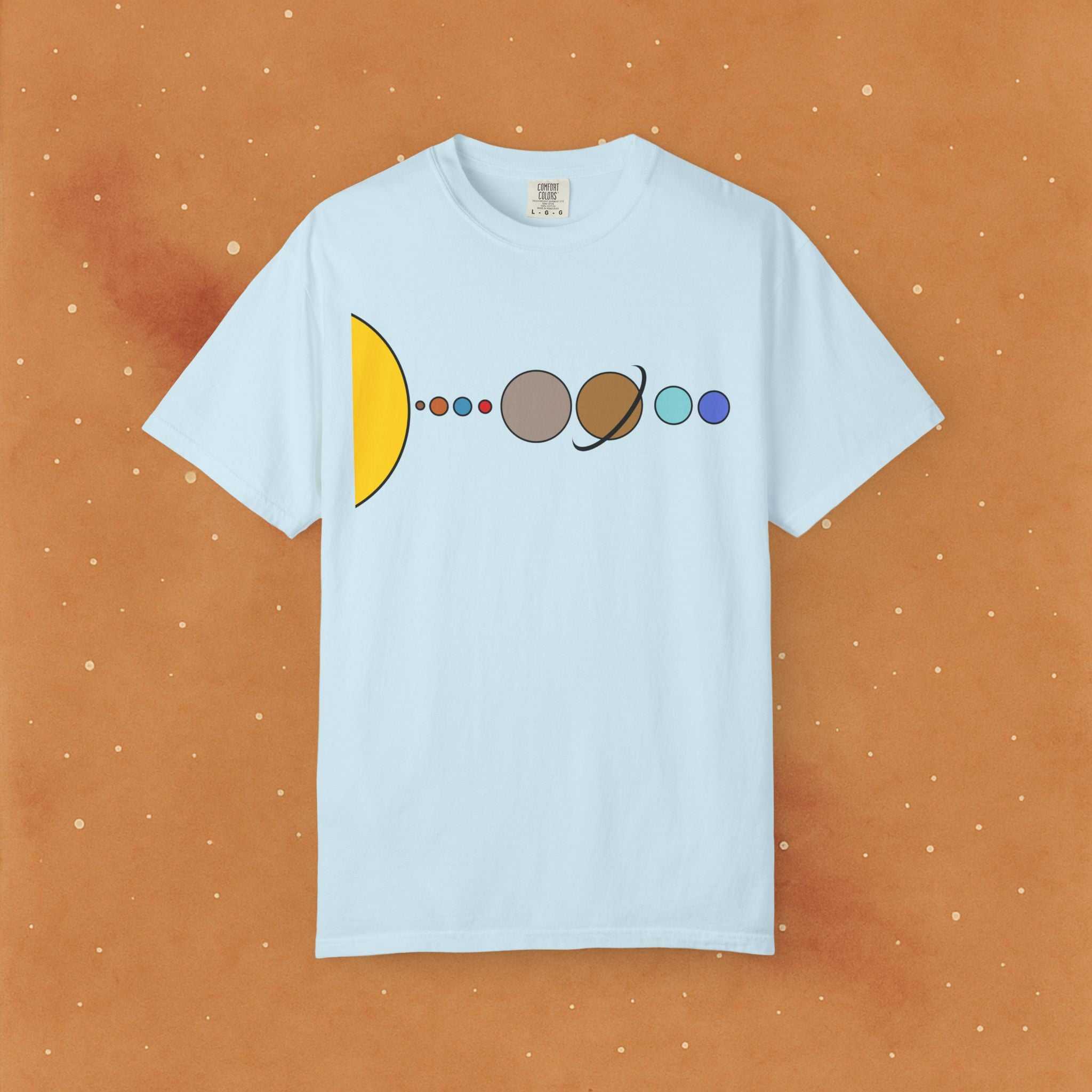Solar System Flat Soft T-Shirt - AstronaMe