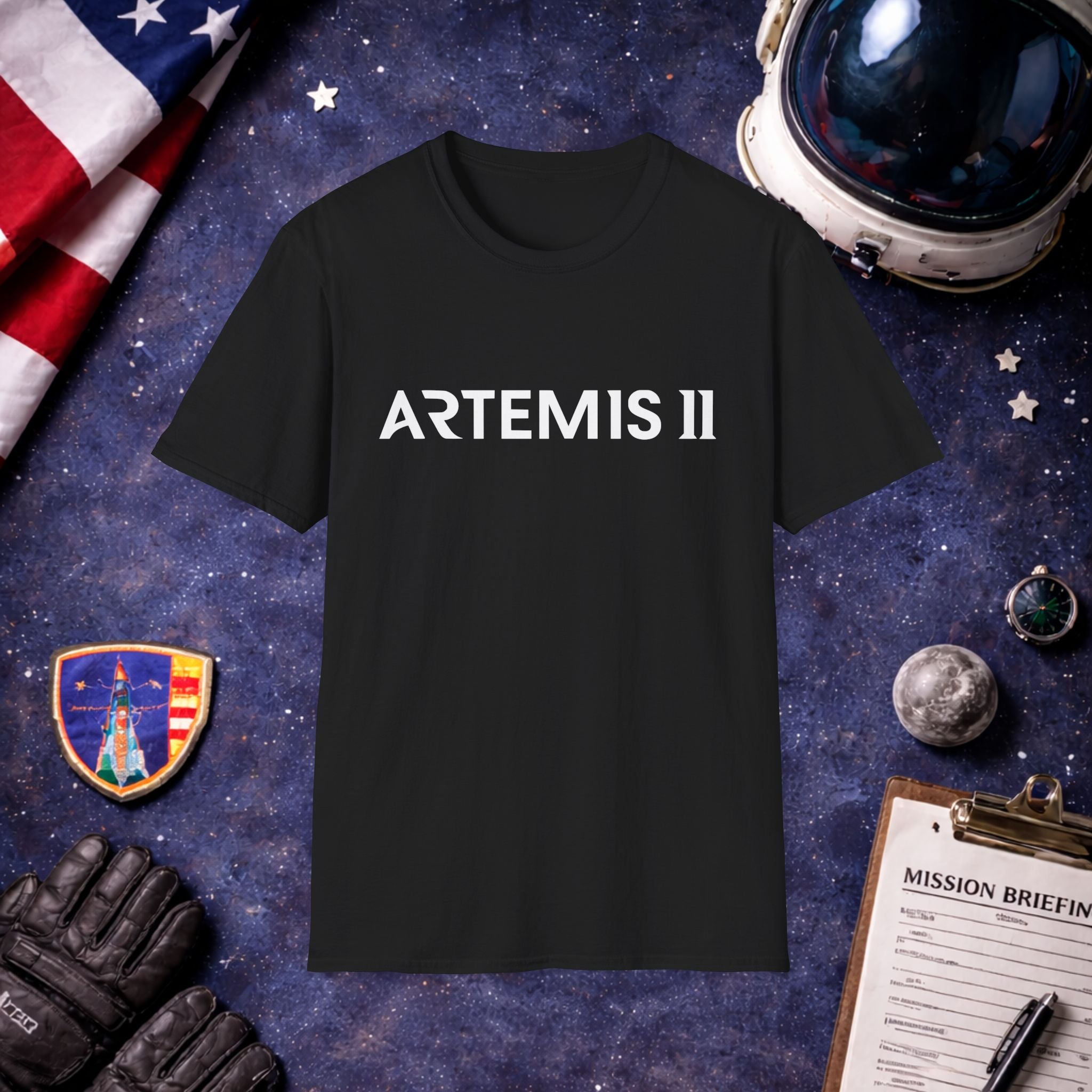 Artemis 2 Text Logo T-Shirt