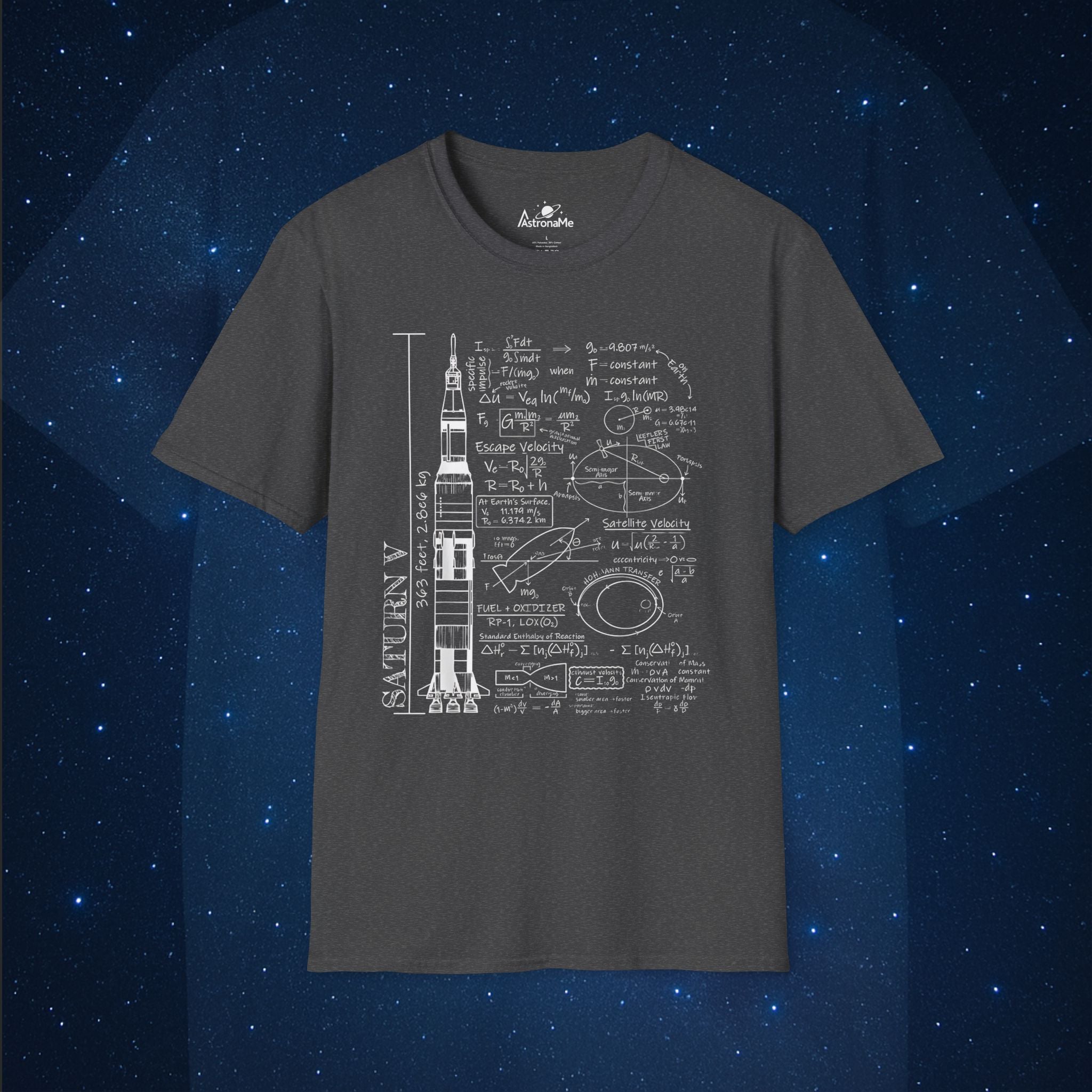 Saturn V Schematic T-Shirt