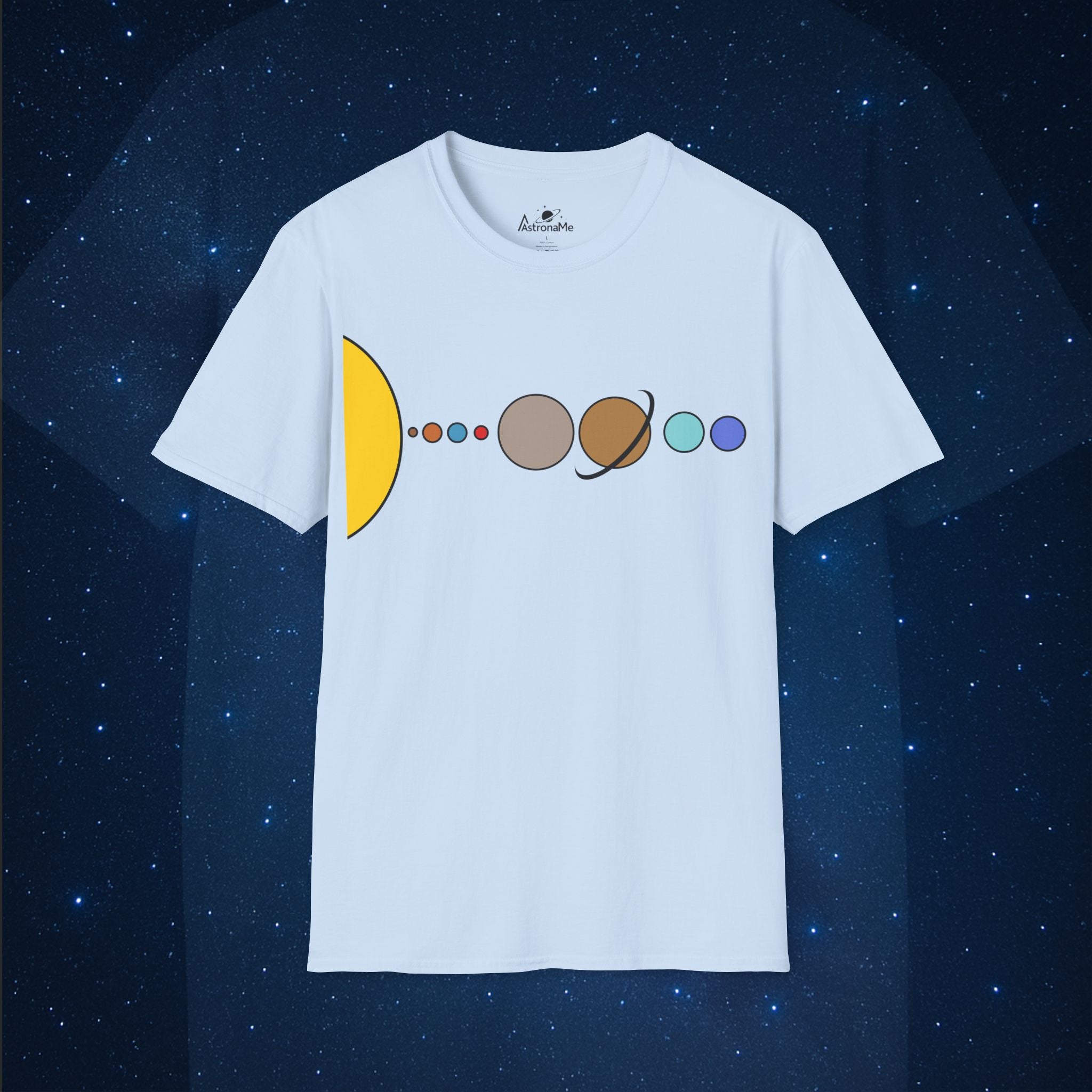 Solar System Flat T-Shirt - AstronaMe
