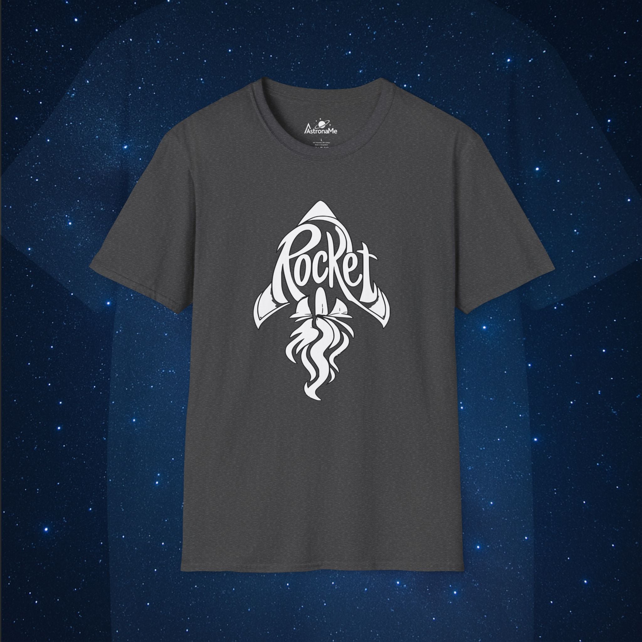 Rocket Typography Graphic T-Shirt
