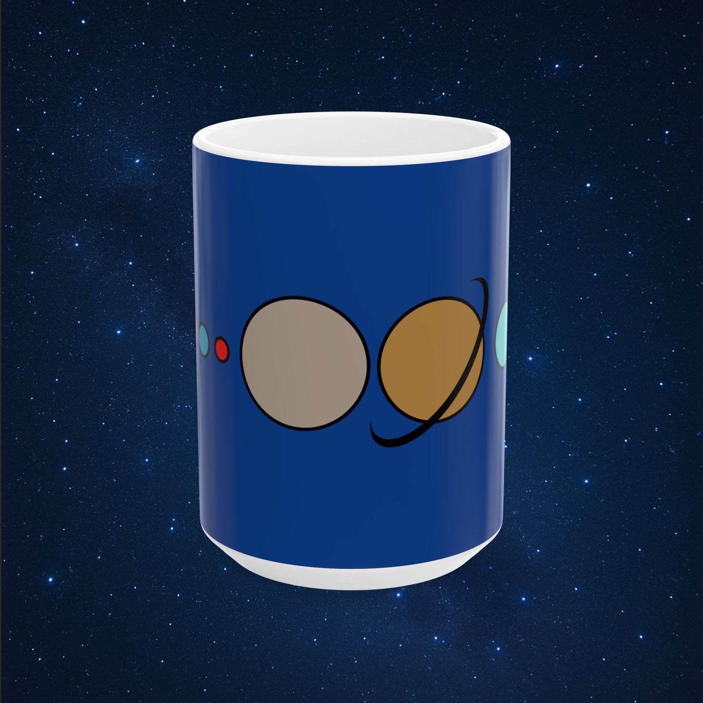 Solar System Flat Mug - AstronaMe