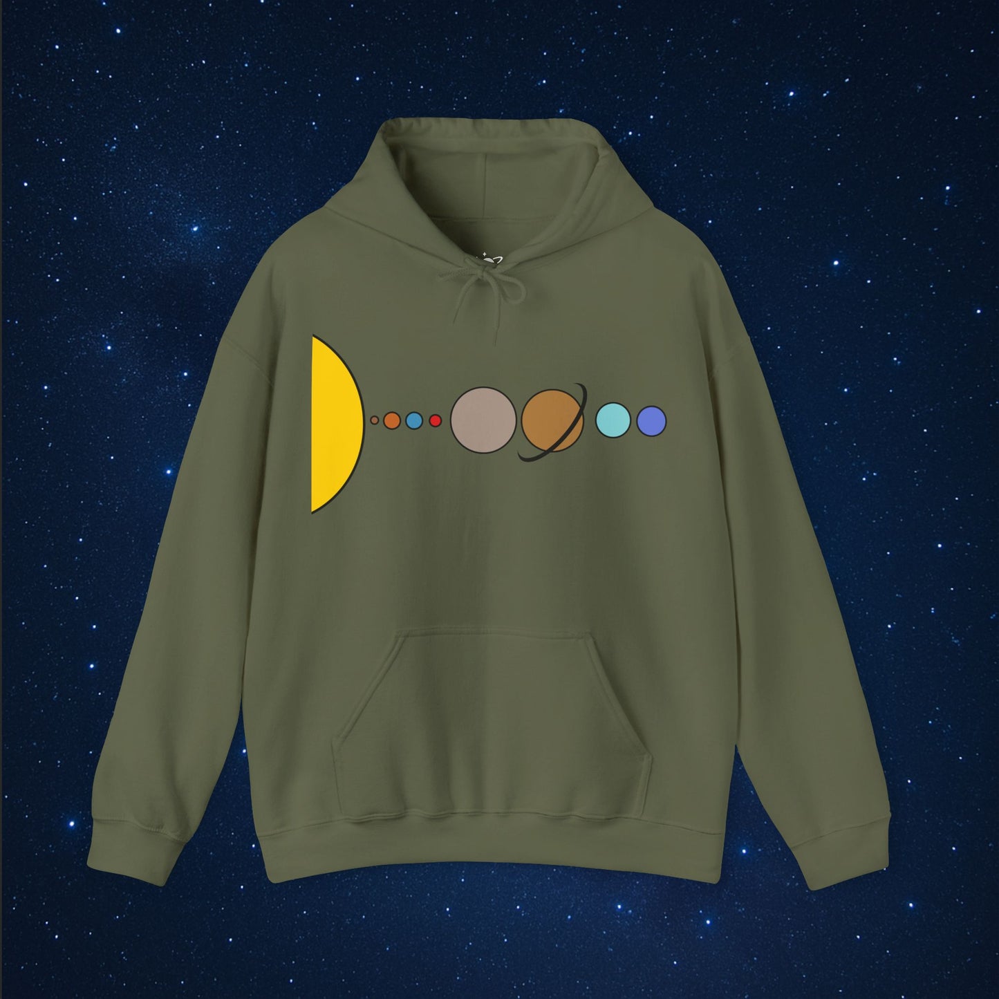 Solar System Flat Hoodie