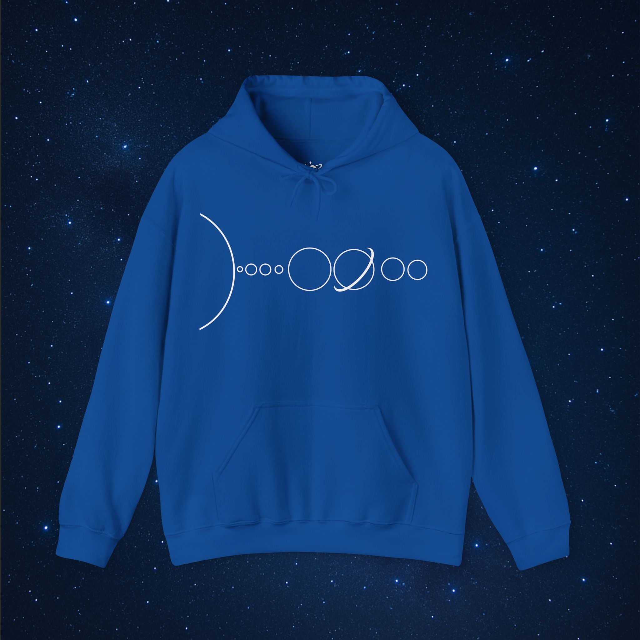 Solar System Minimal Line Hoodie