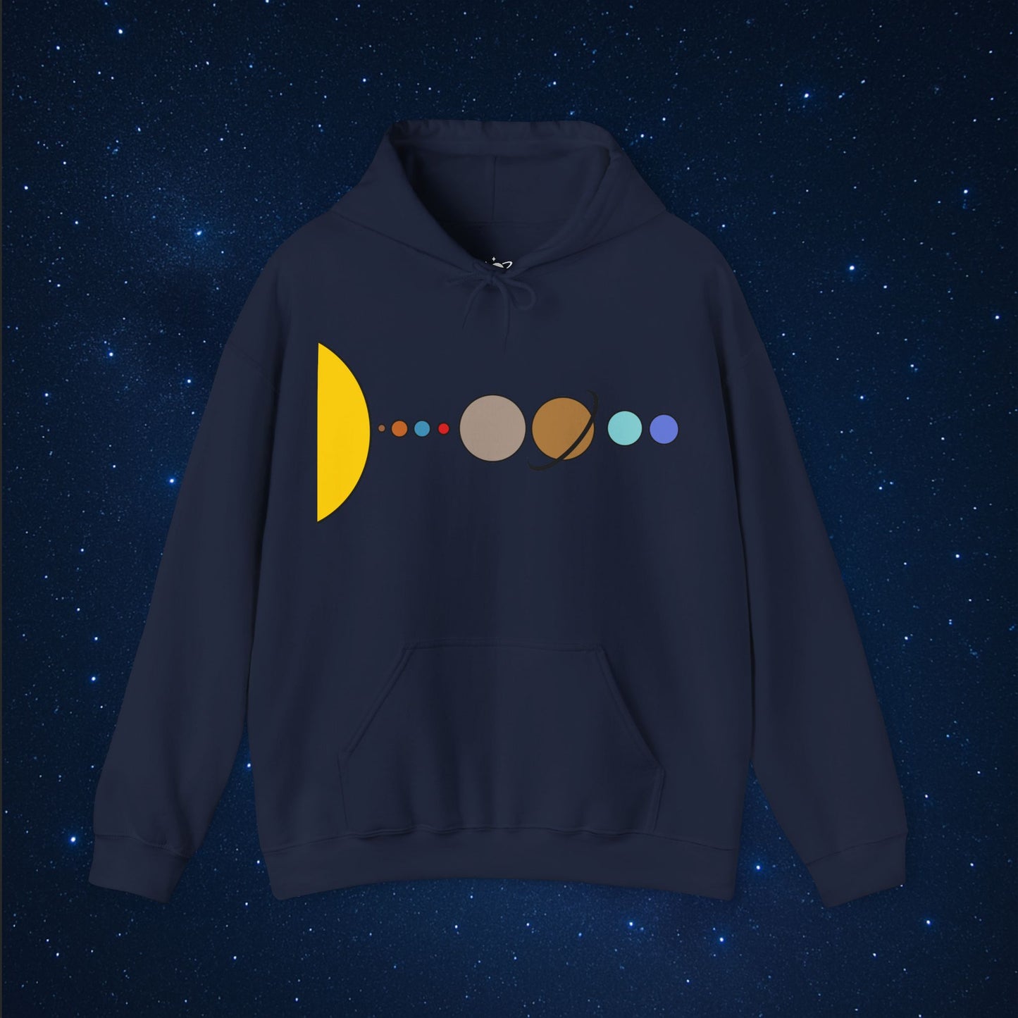 Solar System Flat Hoodie
