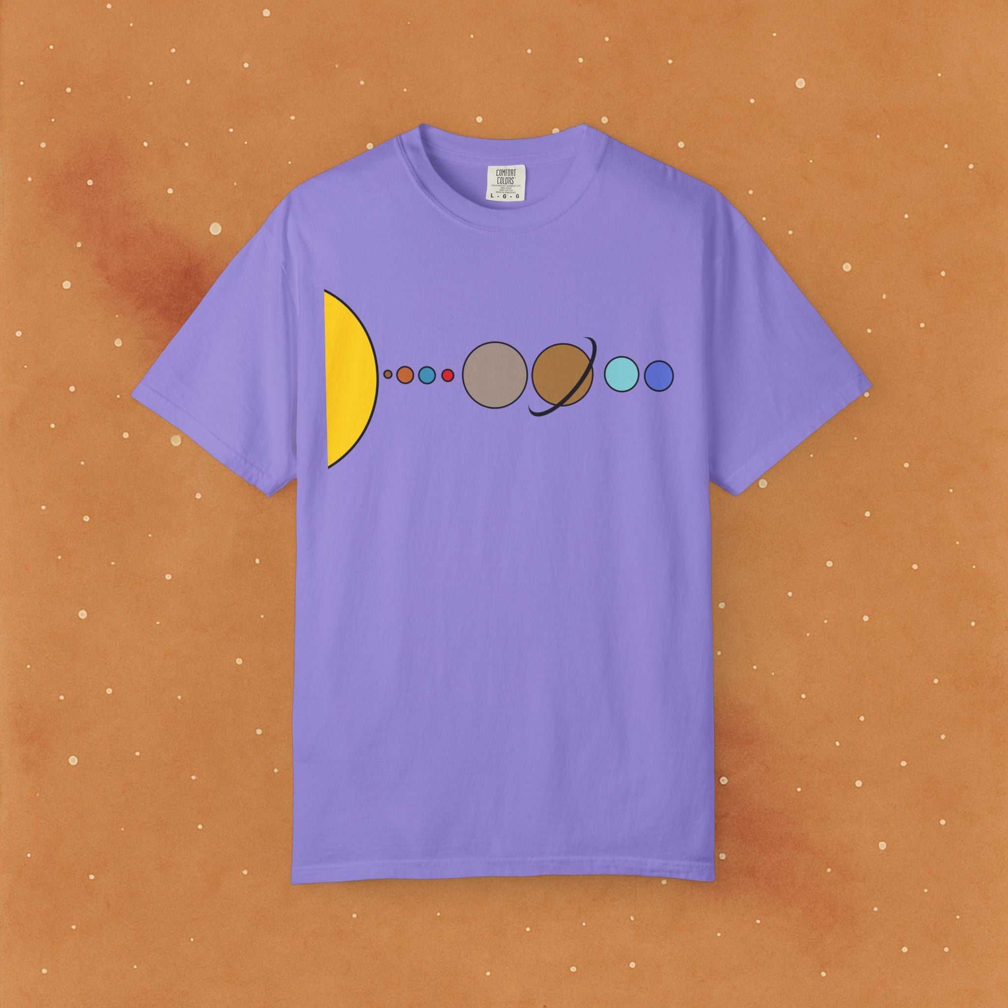 Solar System Flat Soft T-Shirt - AstronaMe