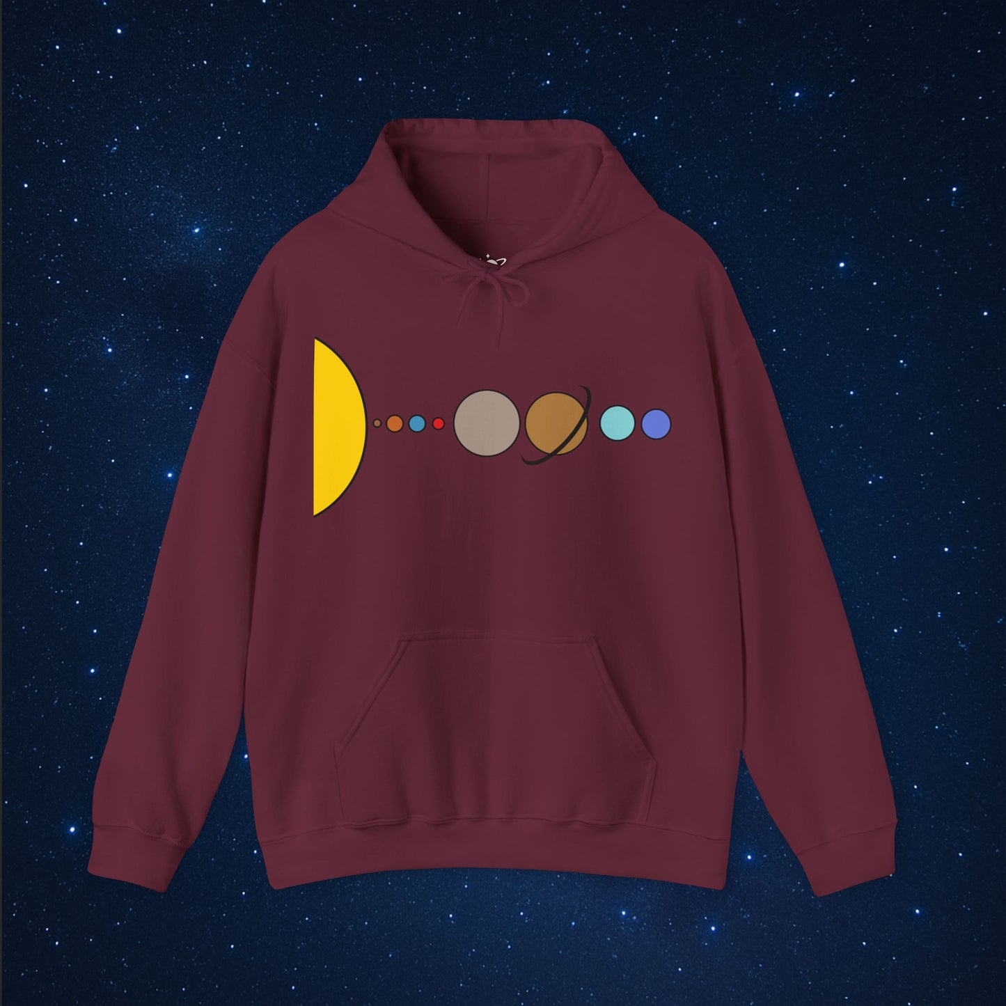 Solar System Flat Hoodie