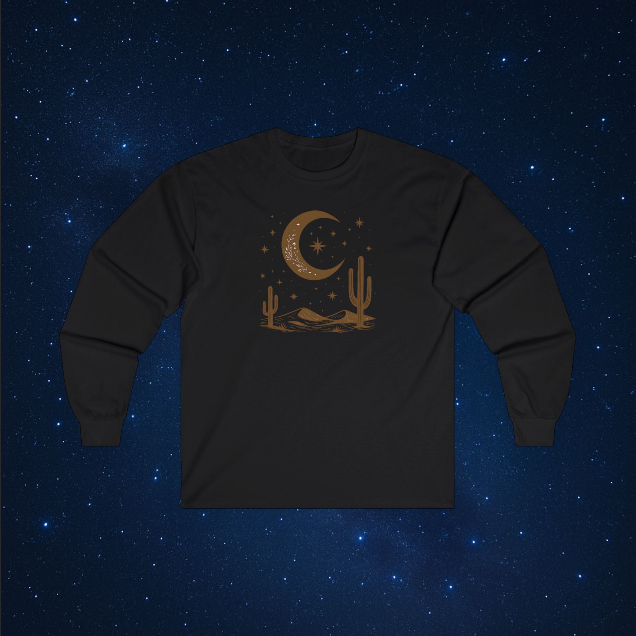 Boho Desert Moon Long Sleeve T-Shirt